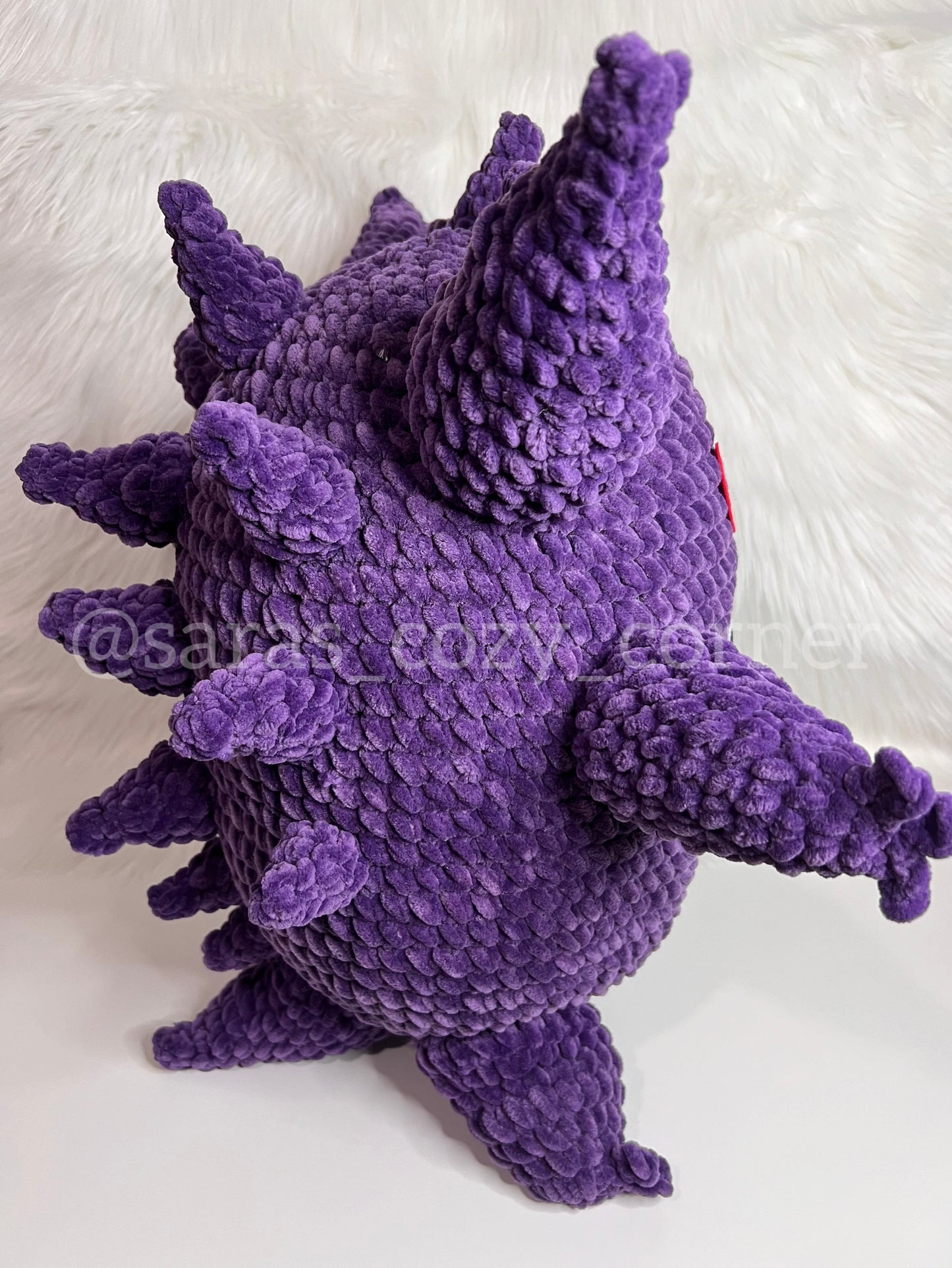 Handmade jumbo Pokémon Ghost Plushie (Gengar plushie)