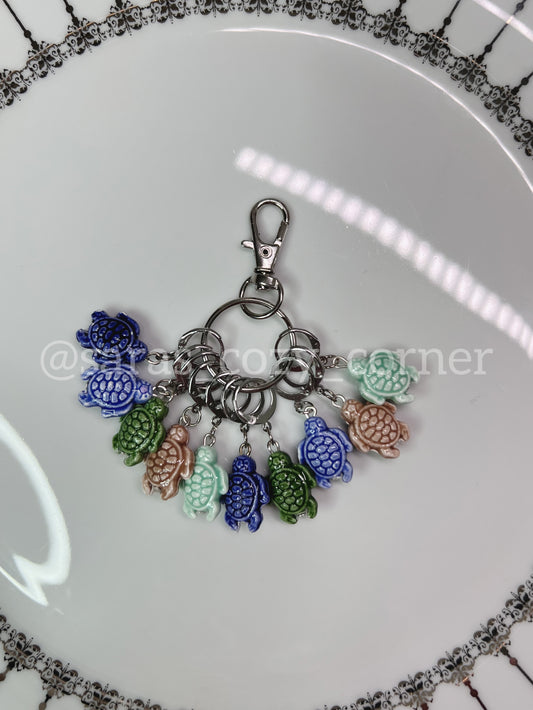 knitting & Crochet Stitch Markers Set "Sea Turtles"