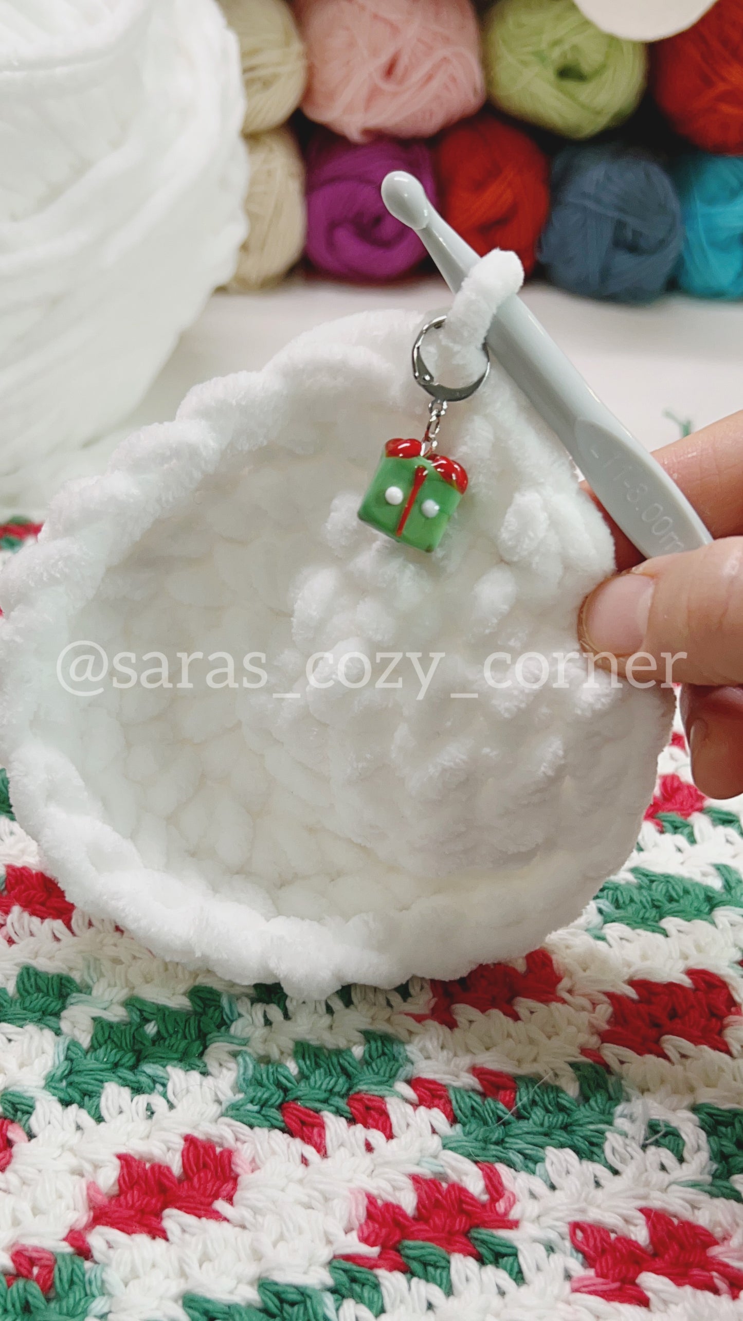 The Christmas Treasure stitch markers set