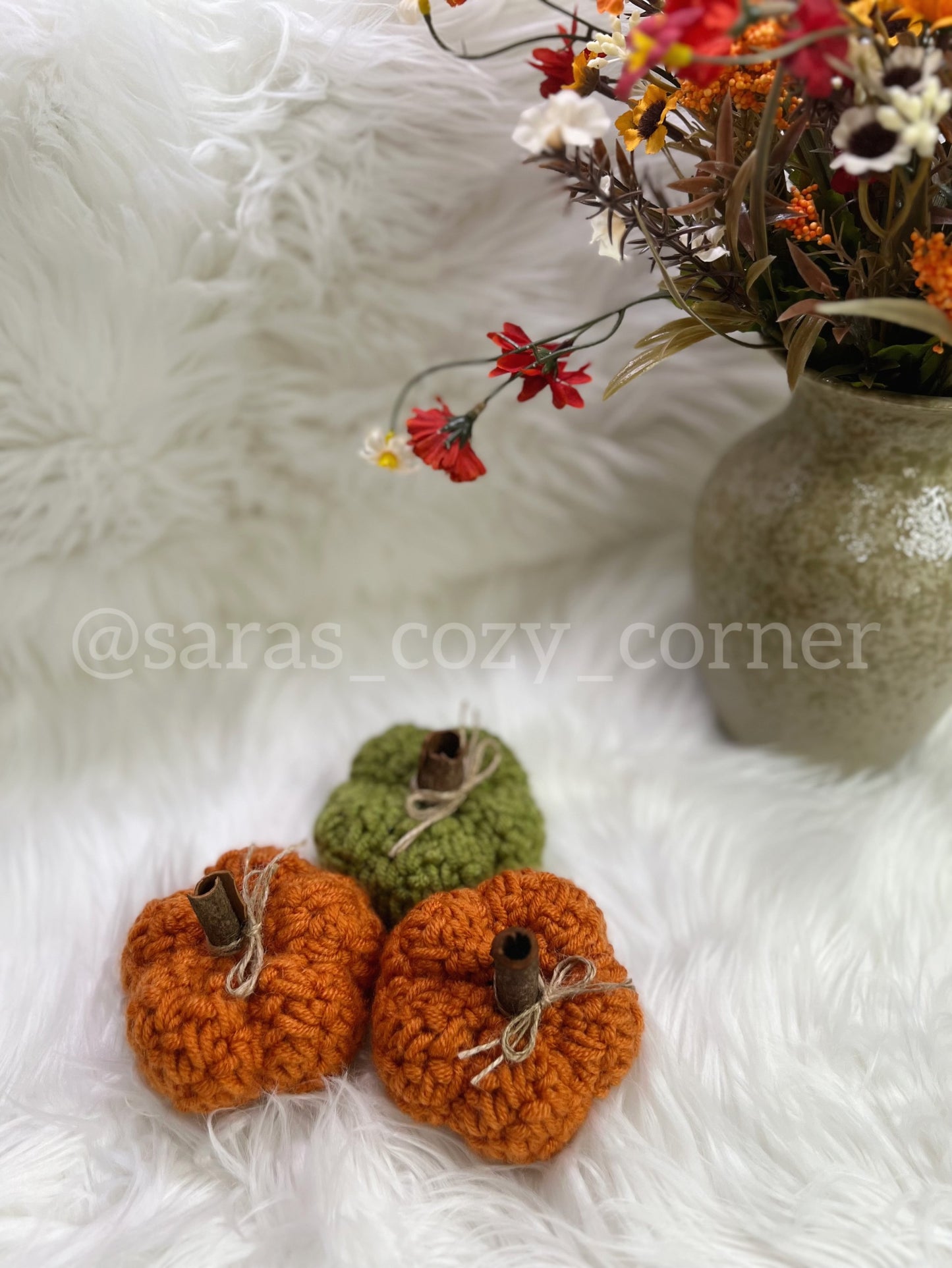 Cute Chunky Mini Pumpkin crochet pattern PDF