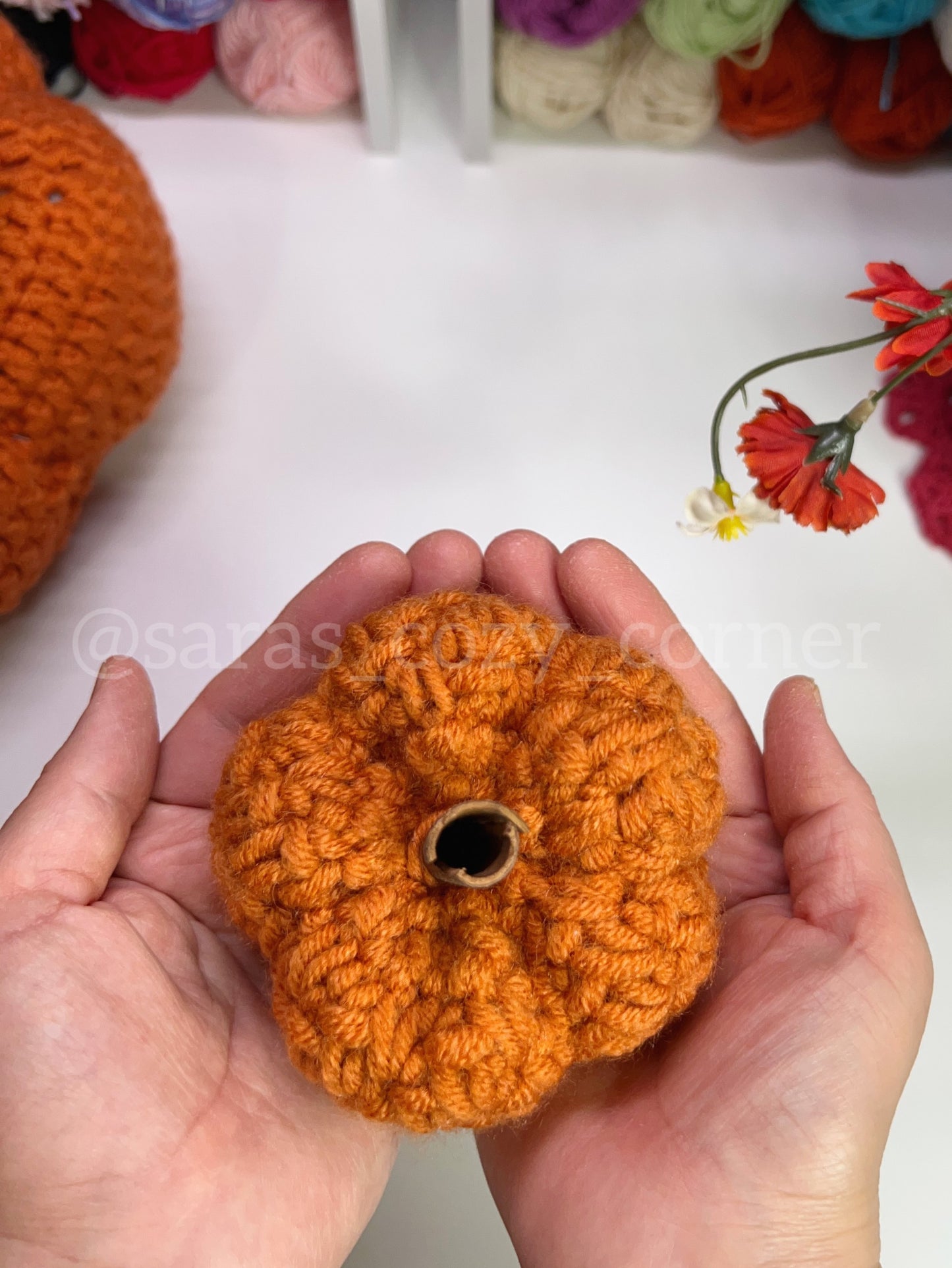 Cute Chunky Mini Pumpkin crochet pattern PDF