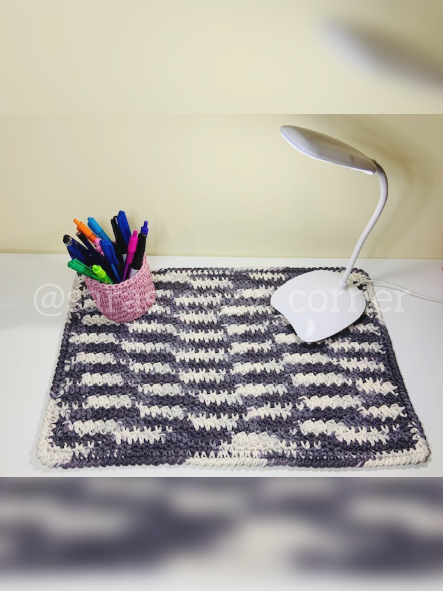 multipurpose rectangular mat crochet pattern PDF