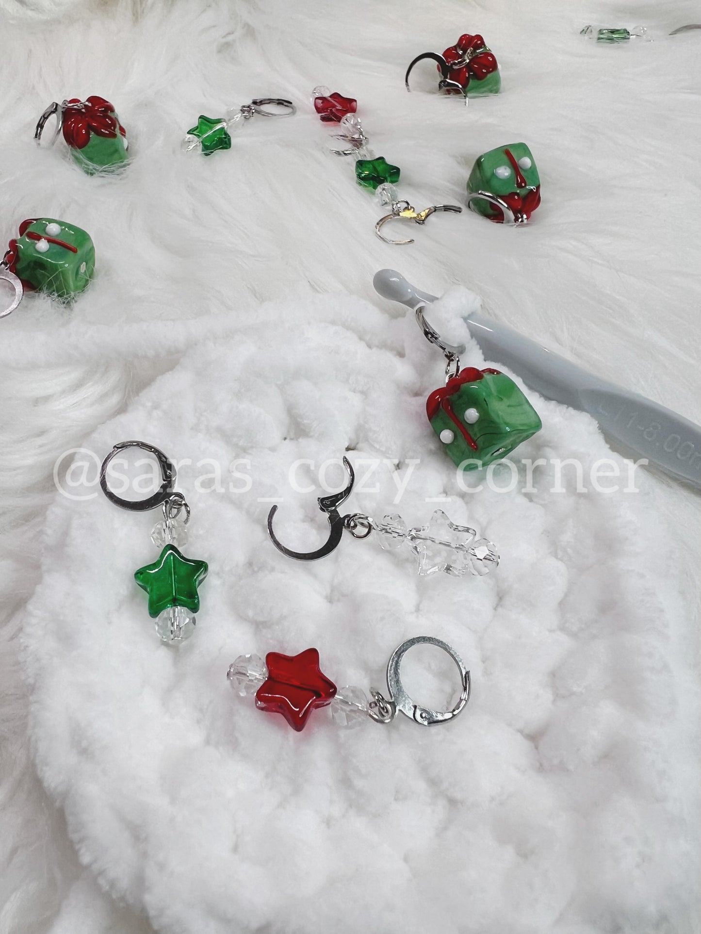 The Christmas Treasure stitch markers set