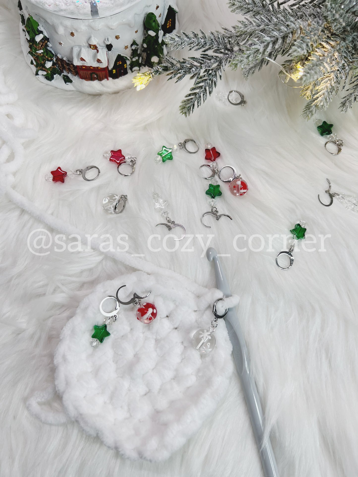 The Crystal Cheer stitch markers set