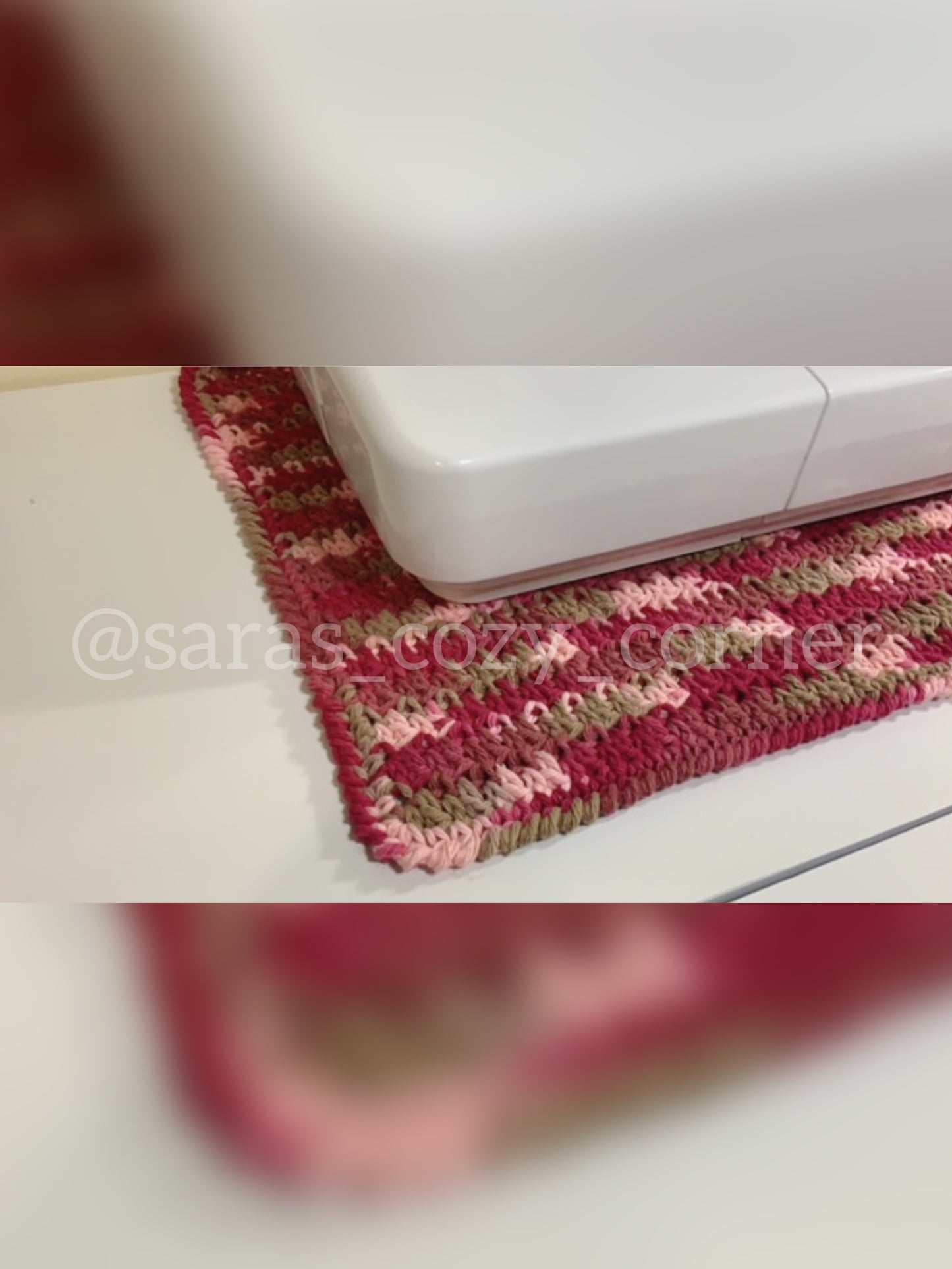 multipurpose rectangular mat crochet pattern PDF