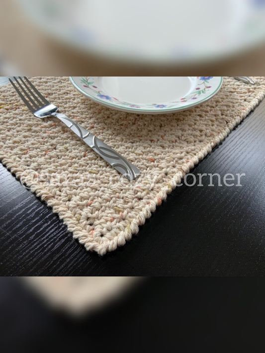 multipurpose rectangular mat crochet pattern PDF