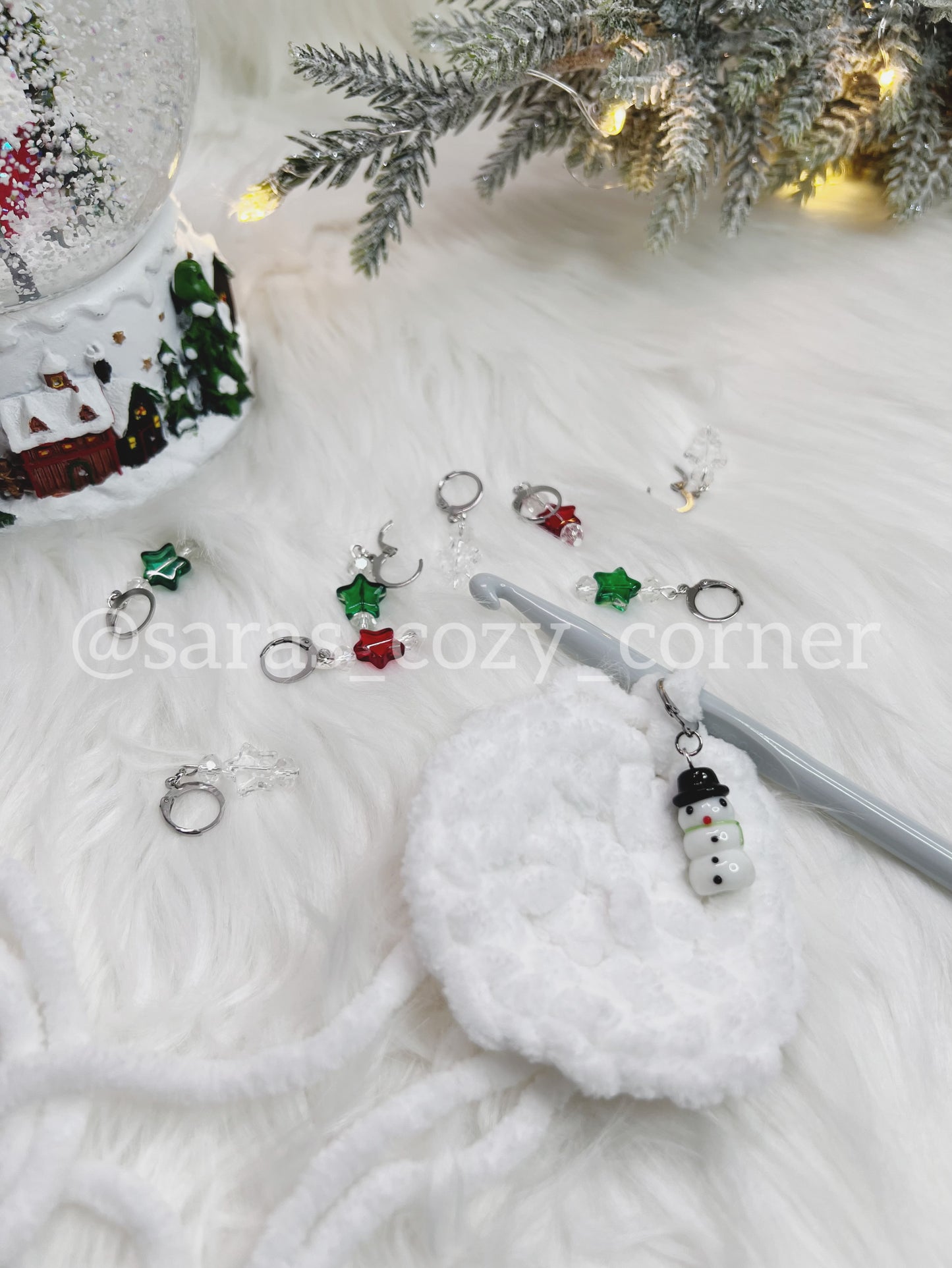 The Frosty Fun stitch markers set