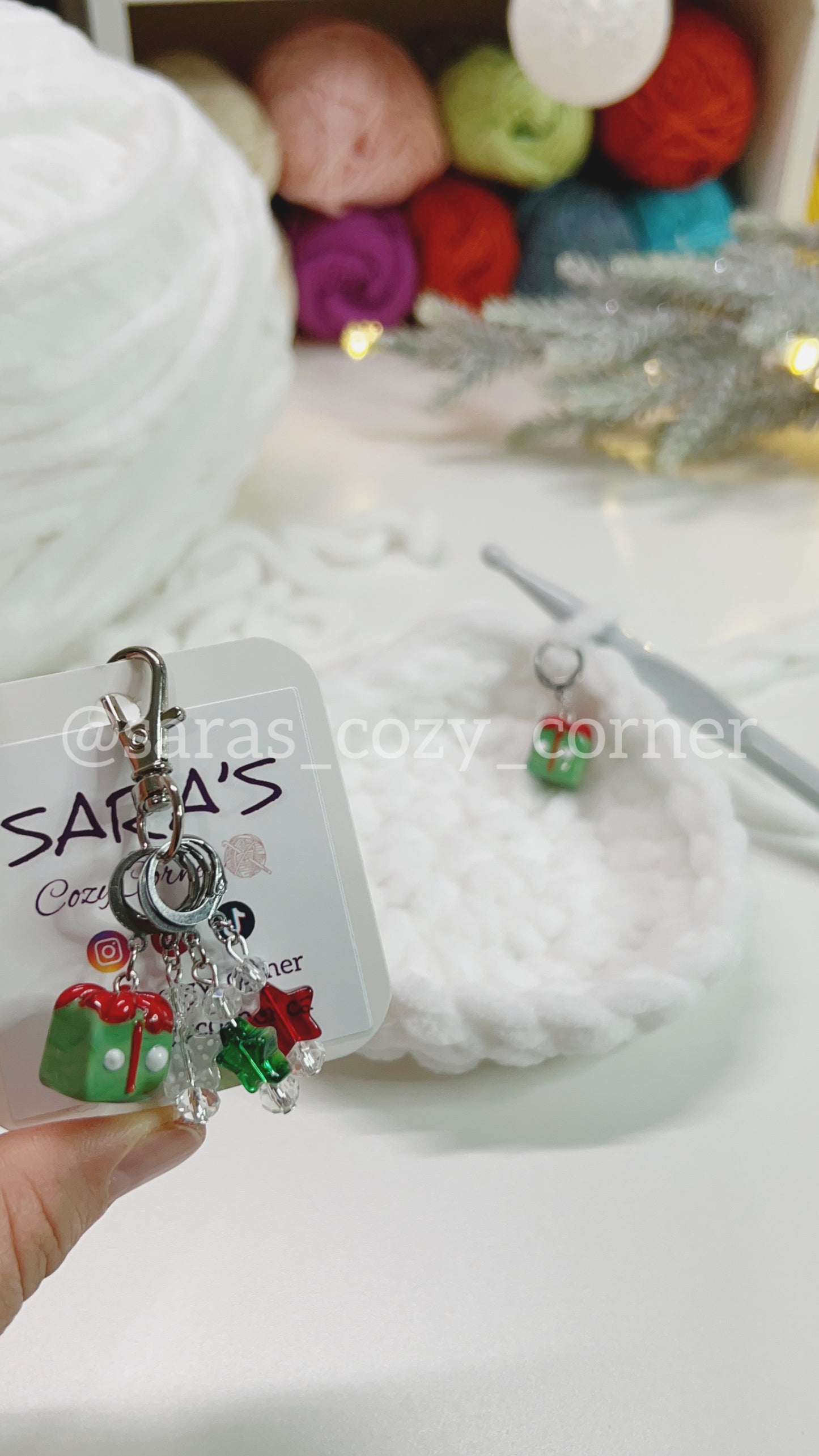 The Christmas Treasure stitch markers set