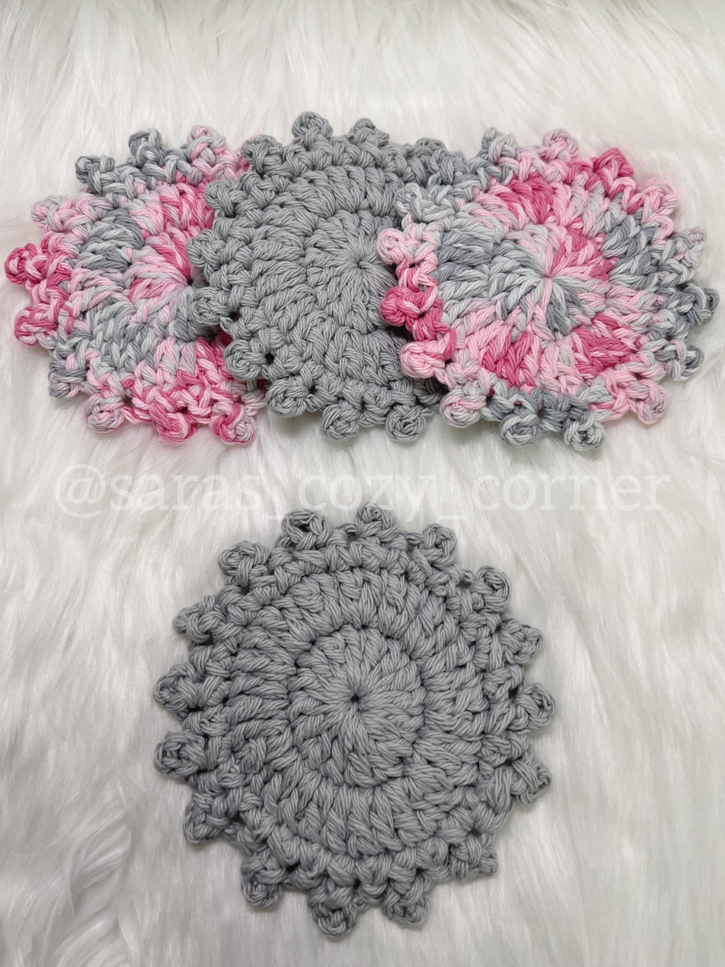 The Blush Blossom coasters set