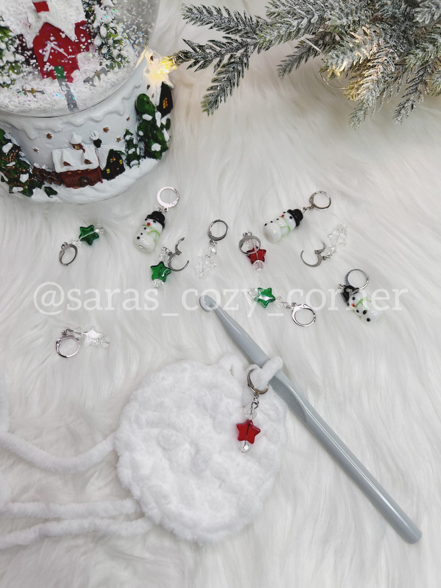 The Frosty Fun stitch markers set