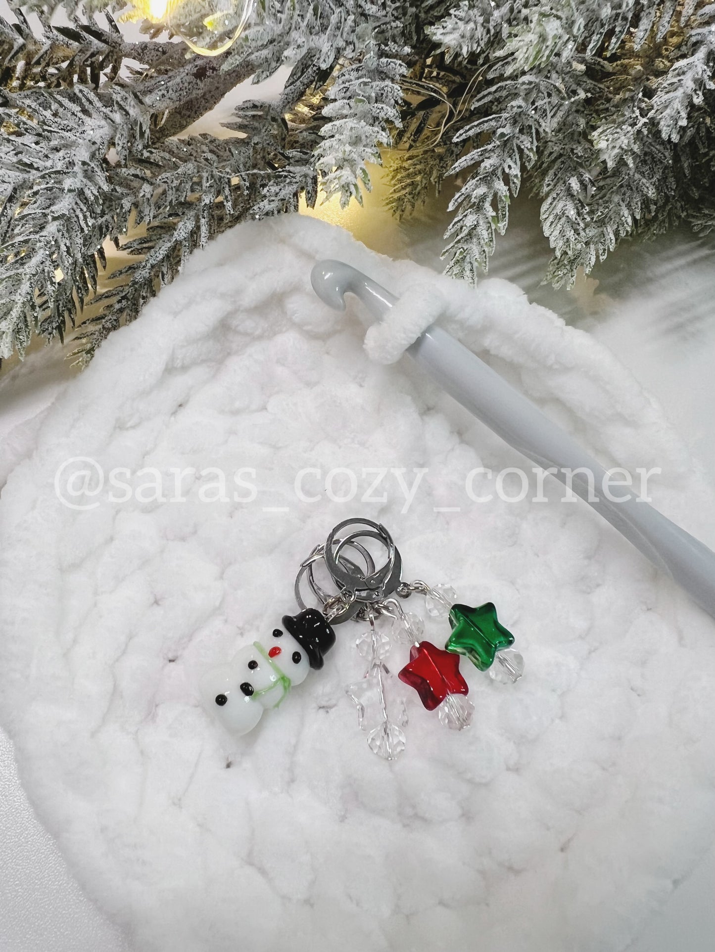 The Frosty Fun stitch markers set