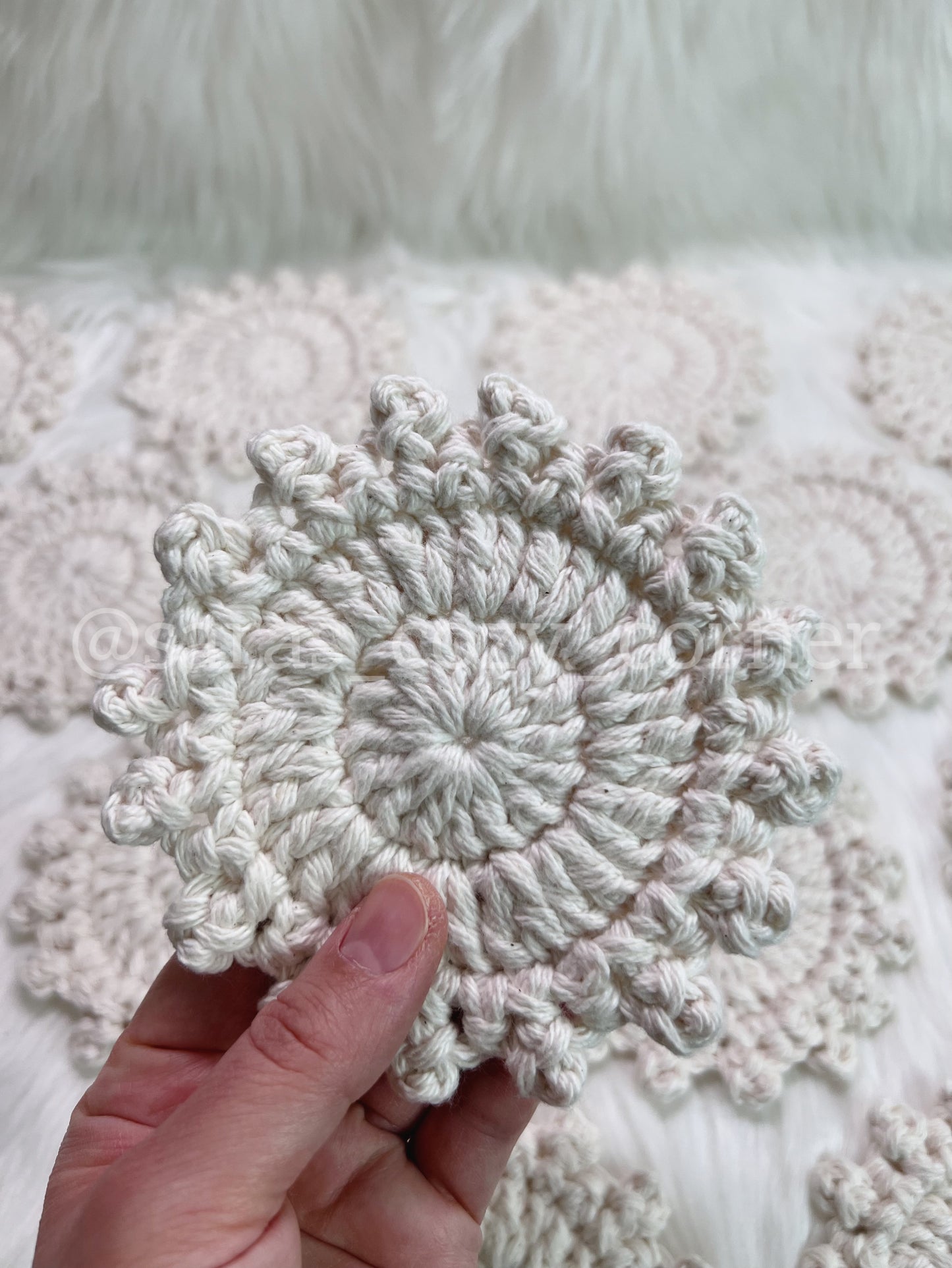 elegant vintage crochet coasters