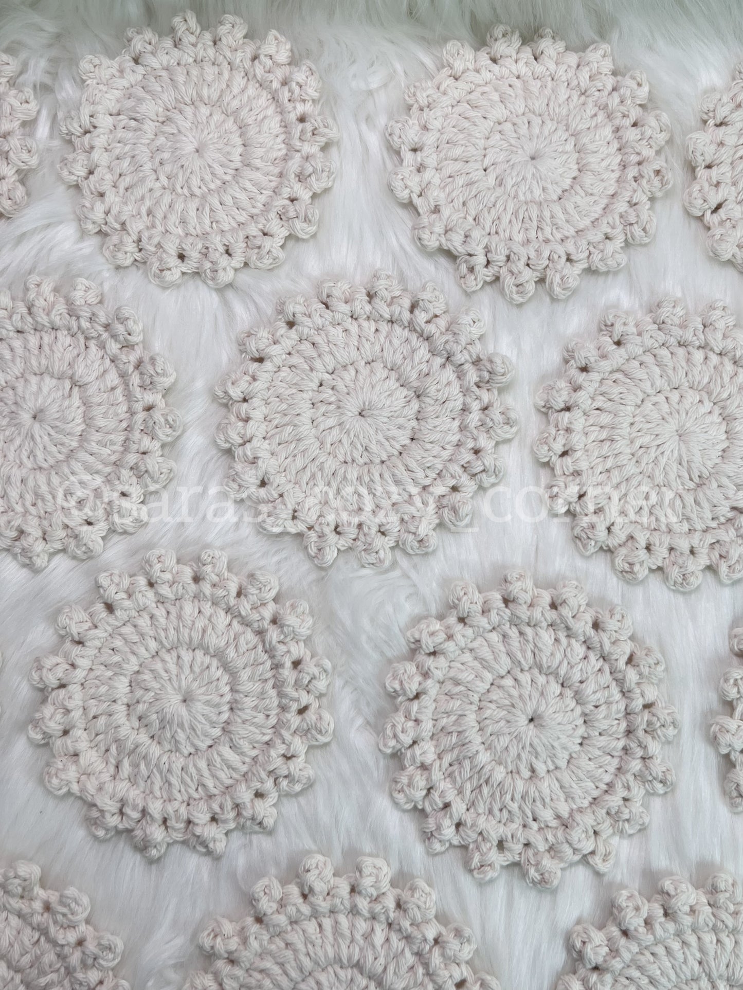 elegant vintage crochet coasters