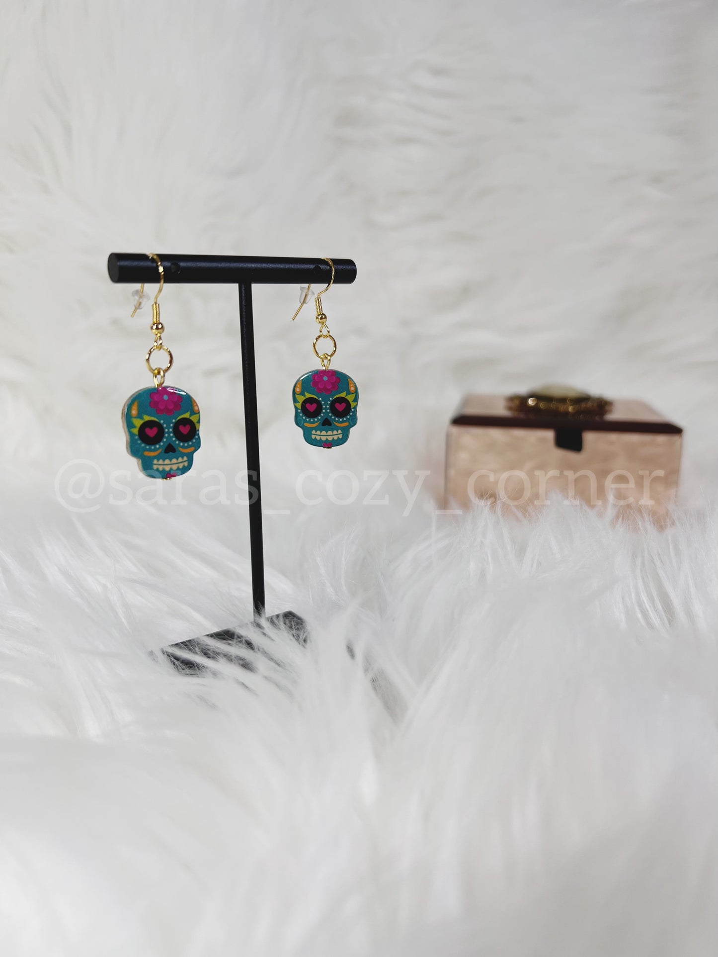 The Sugar Skull dangles