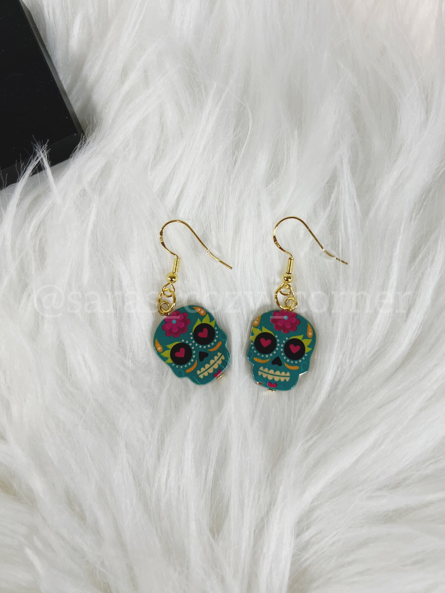 The Sugar Skull dangles