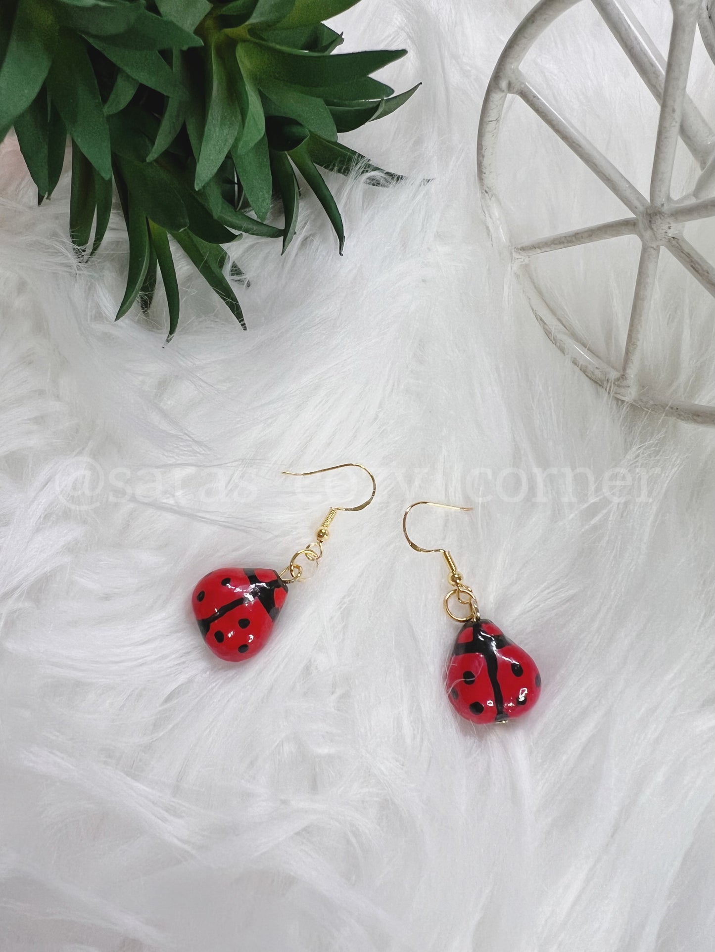 lady bugs dangles