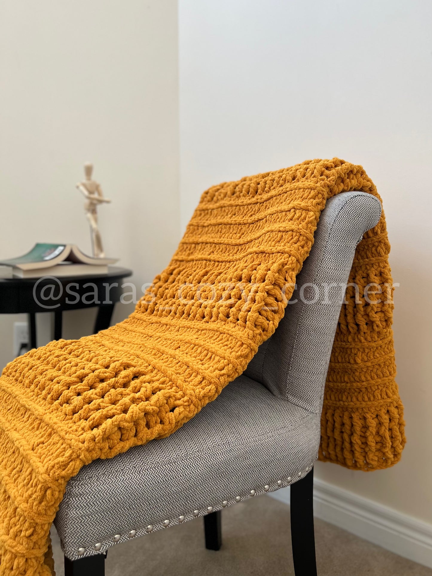 The Amber Warmth throw