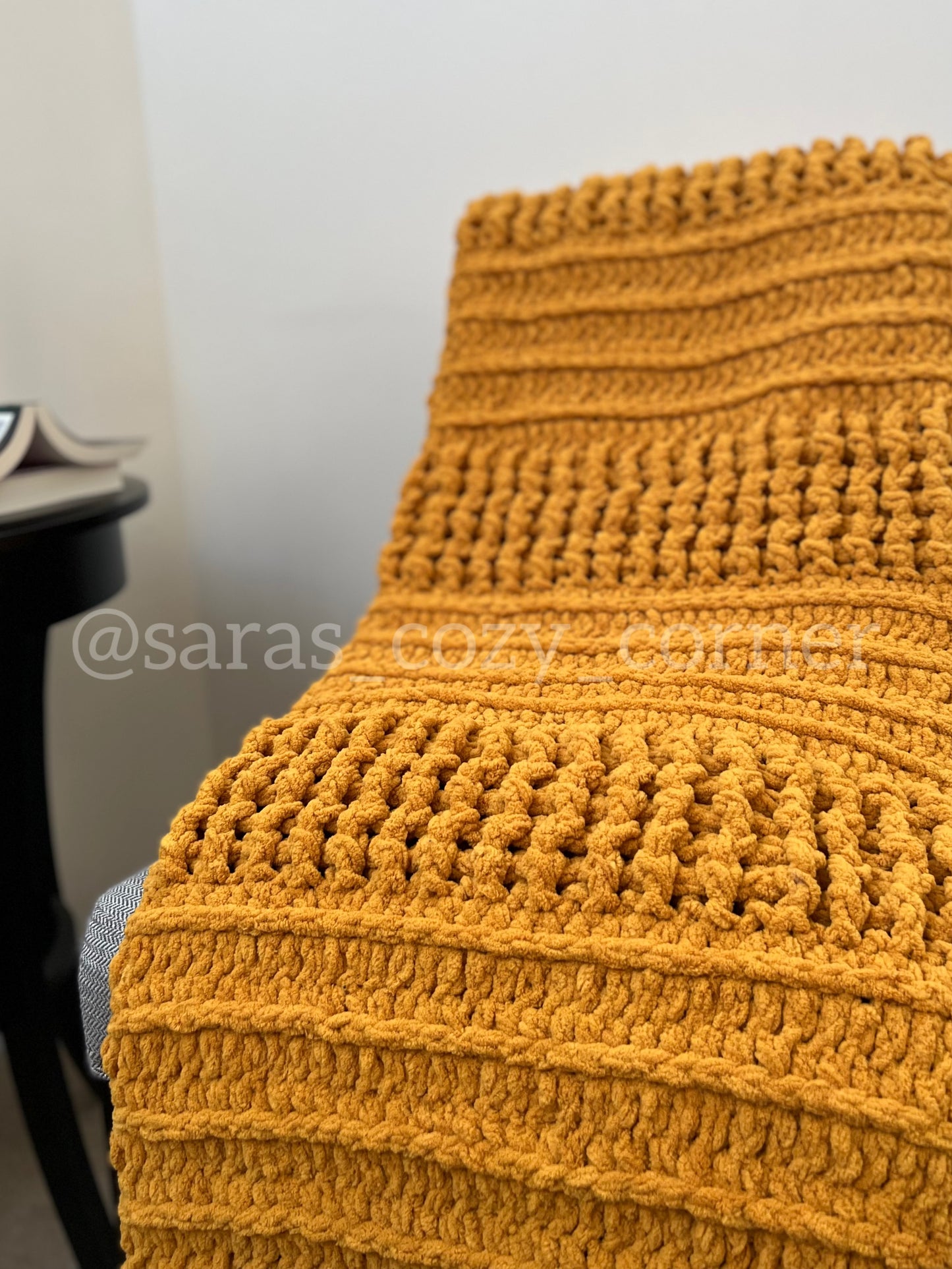 The Amber Warmth throw