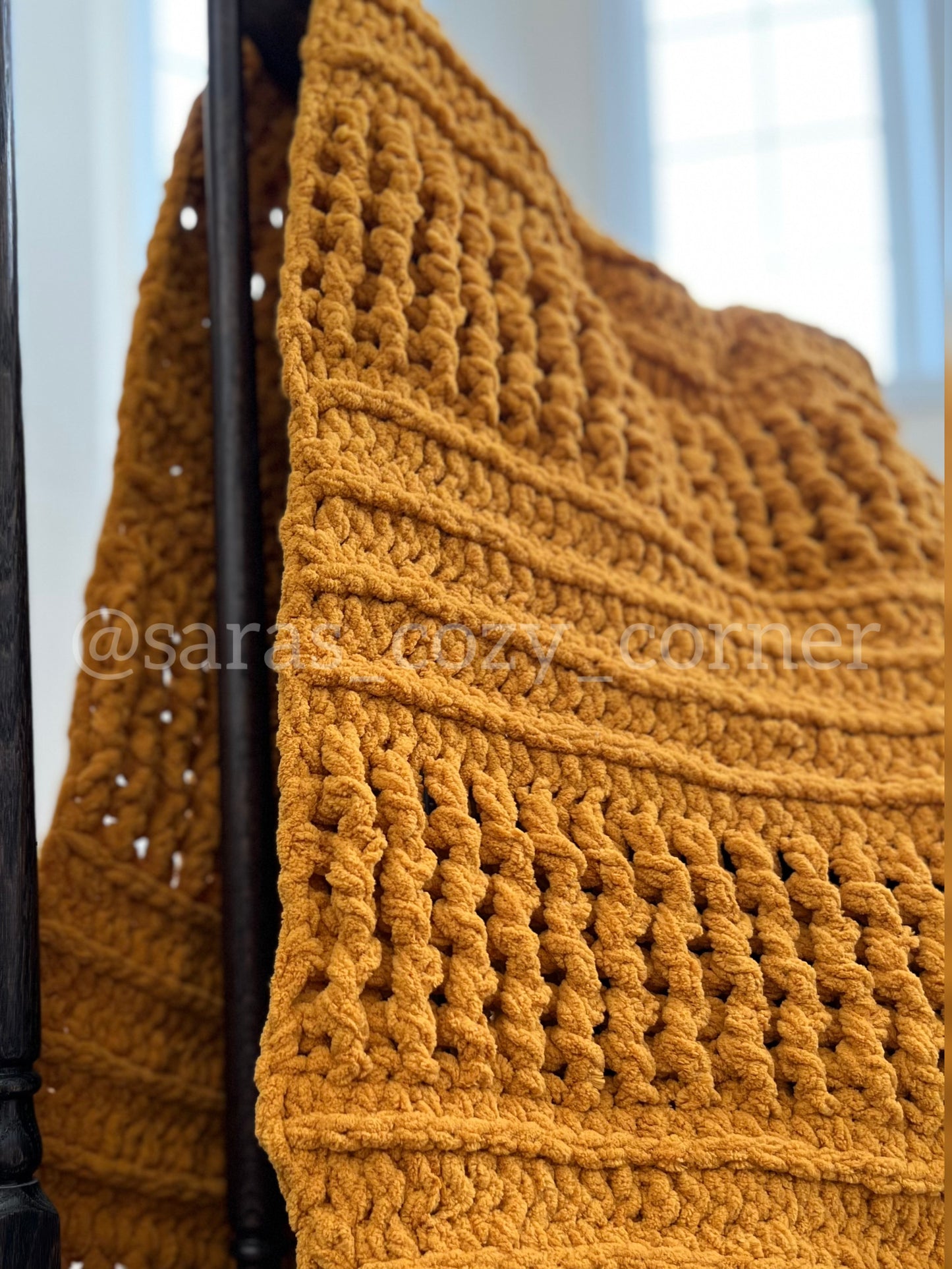 The Amber Warmth throw