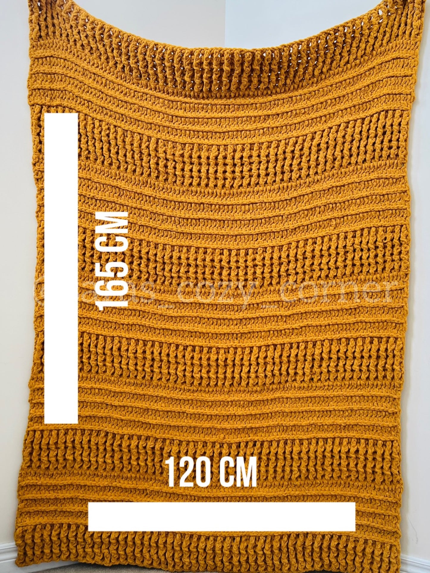 The Amber Warmth throw