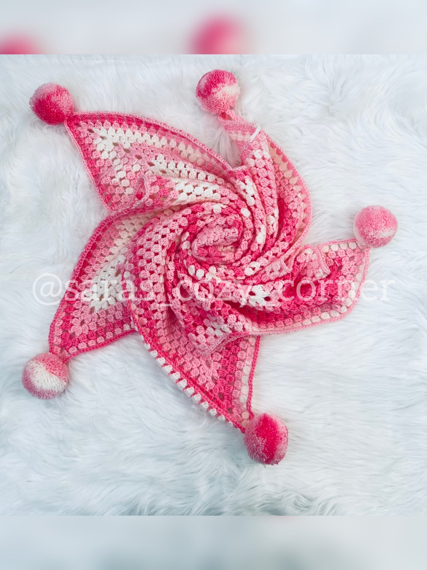 The Twinkle Star Snuggle baby blanket pink