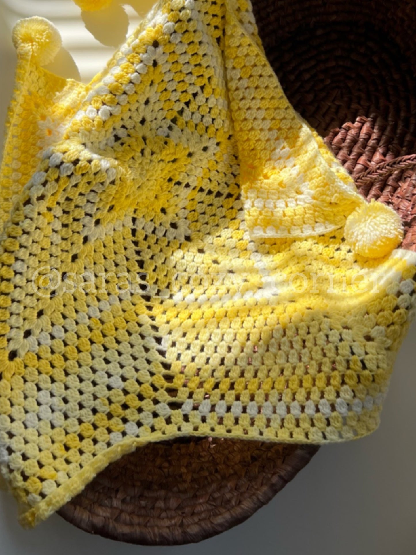 The Twinkle Star snuggle baby blanket yellow