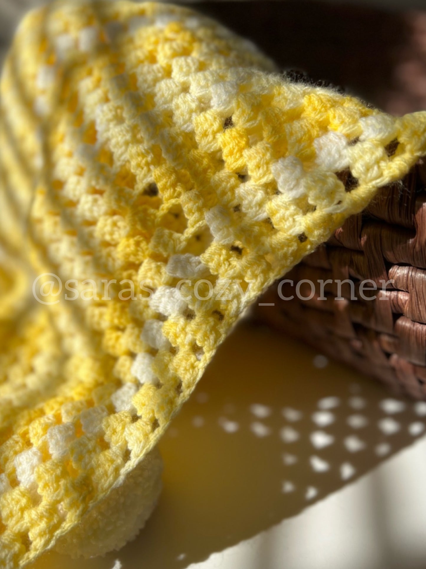 The Twinkle Star snuggle baby blanket yellow