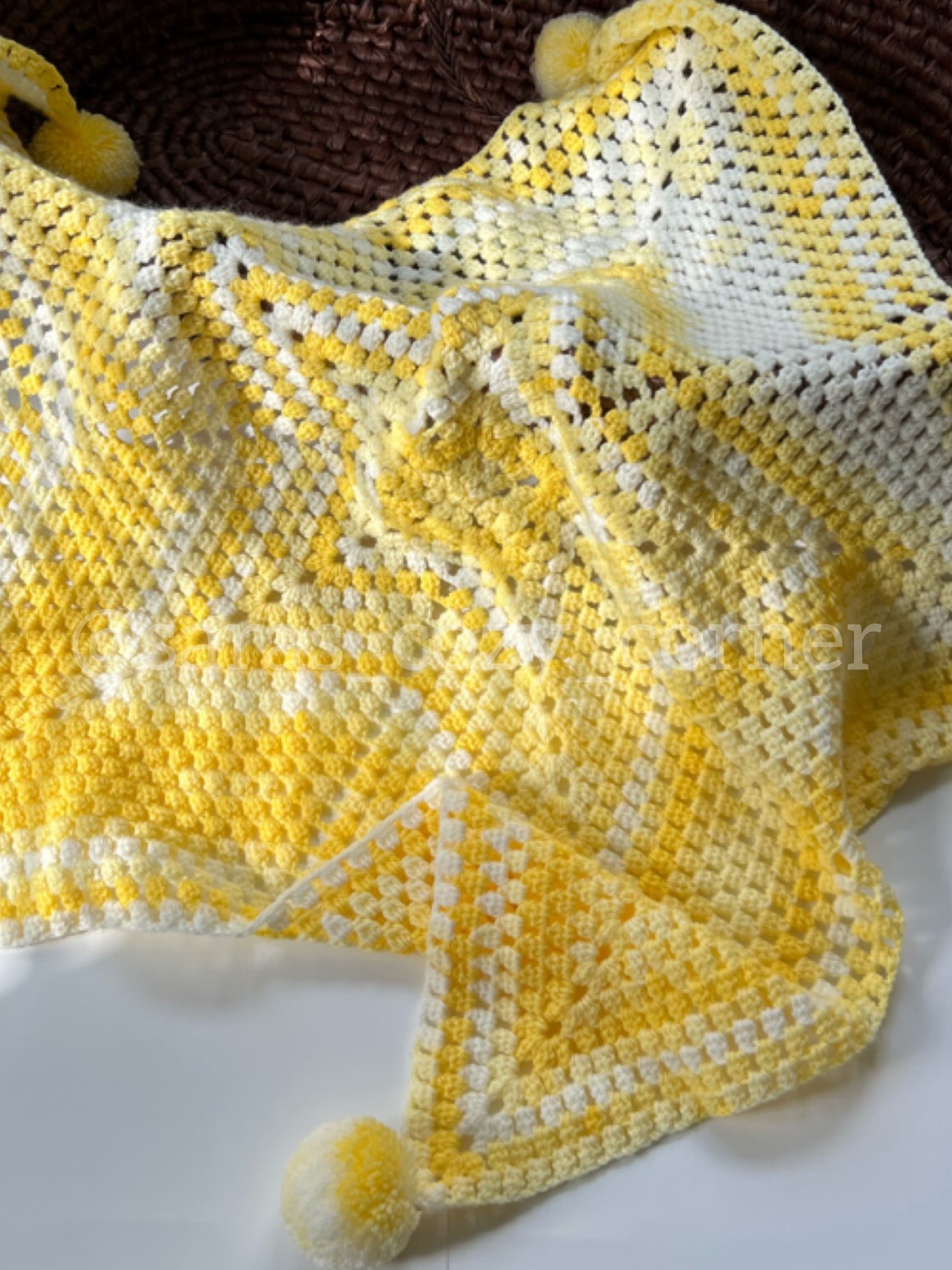 The Twinkle Star snuggle baby blanket yellow