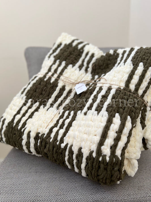 The Cozy Cabin plaid throw