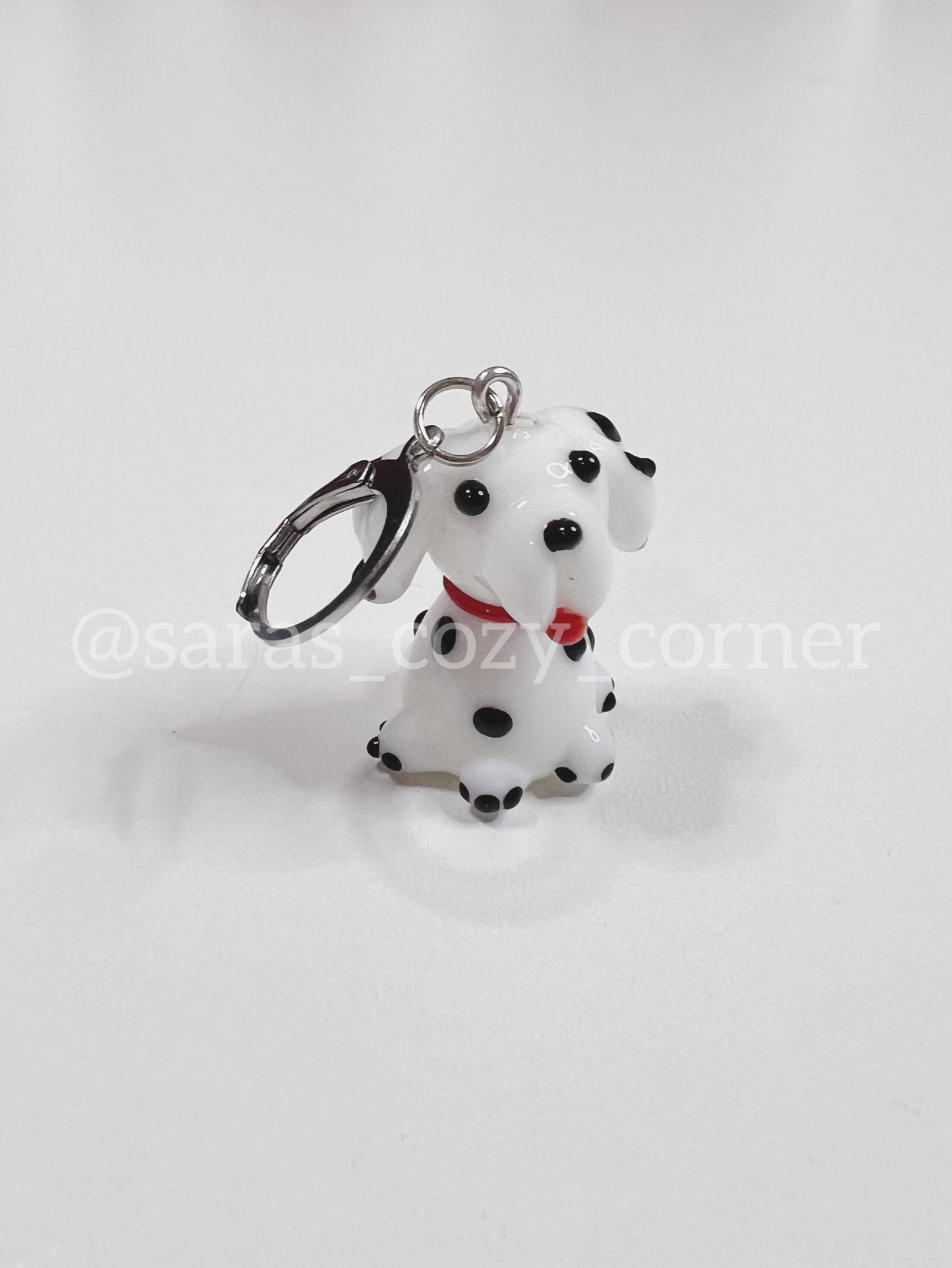 3D Dalmatian dog stitch marker.