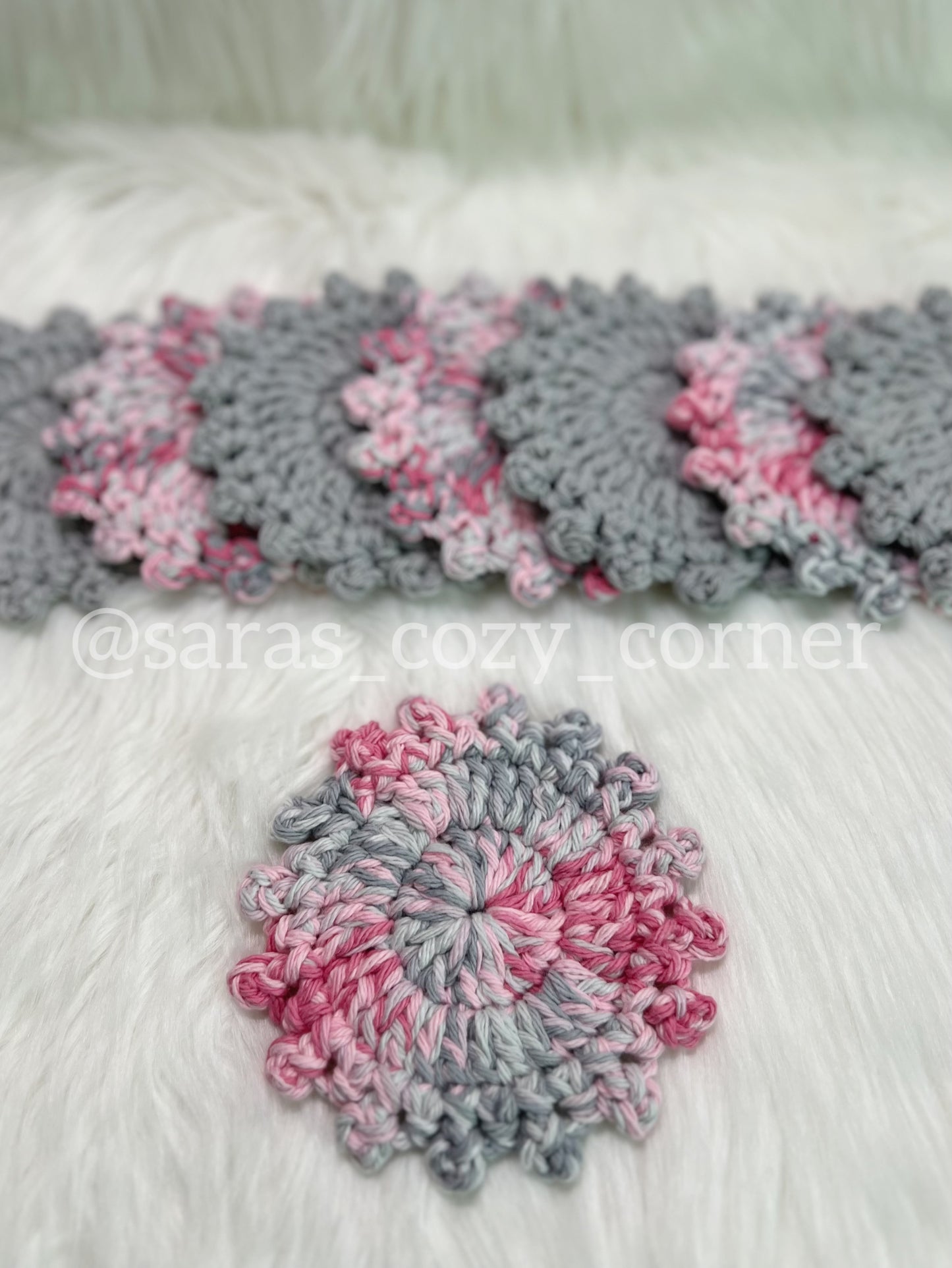 The Blush Blossom coasters set