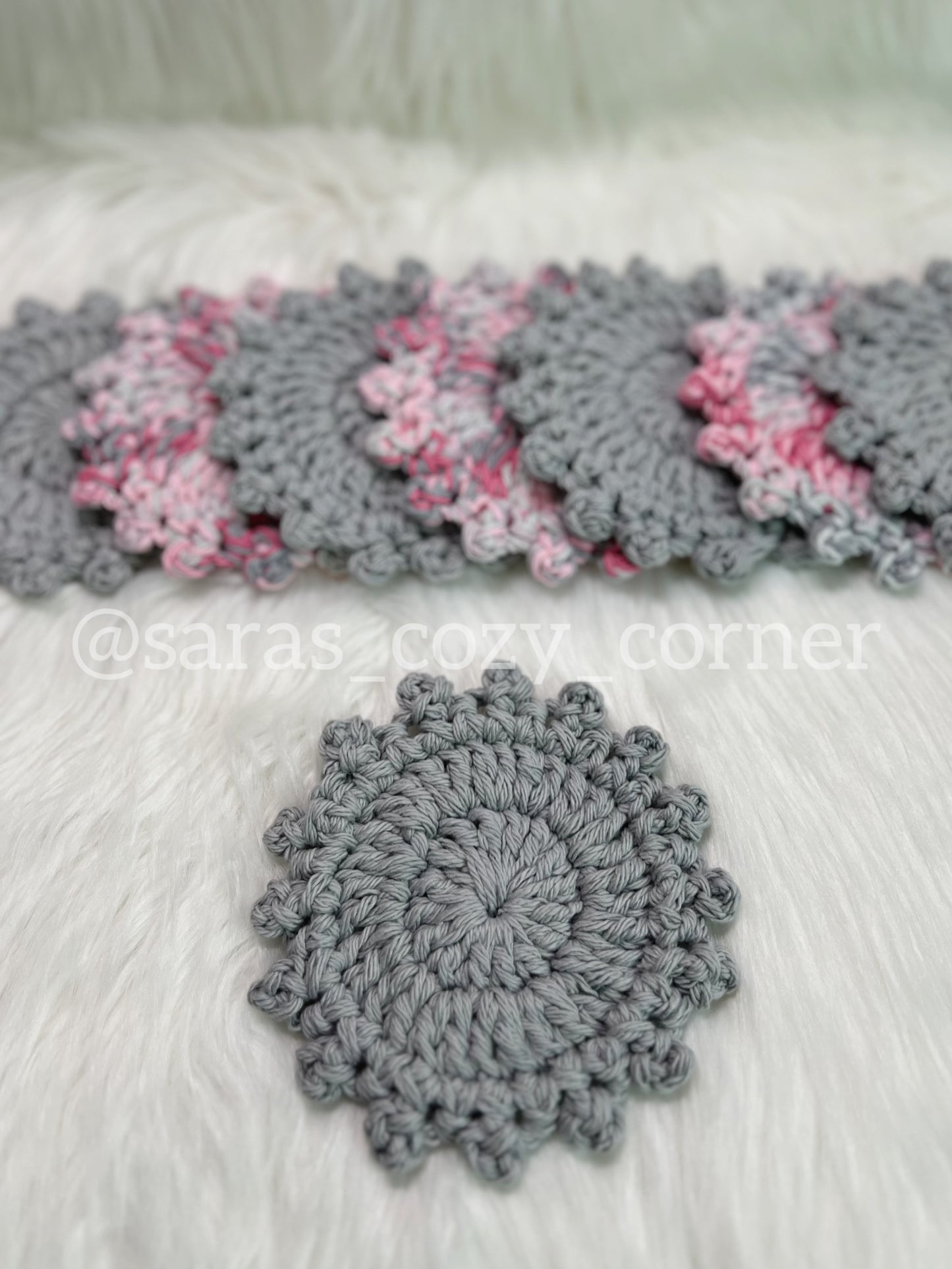 The Blush Blossom coasters set