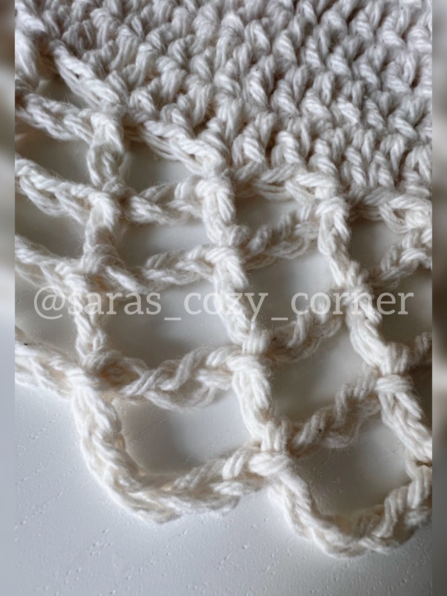 Elegant lace border crochet off white placemat