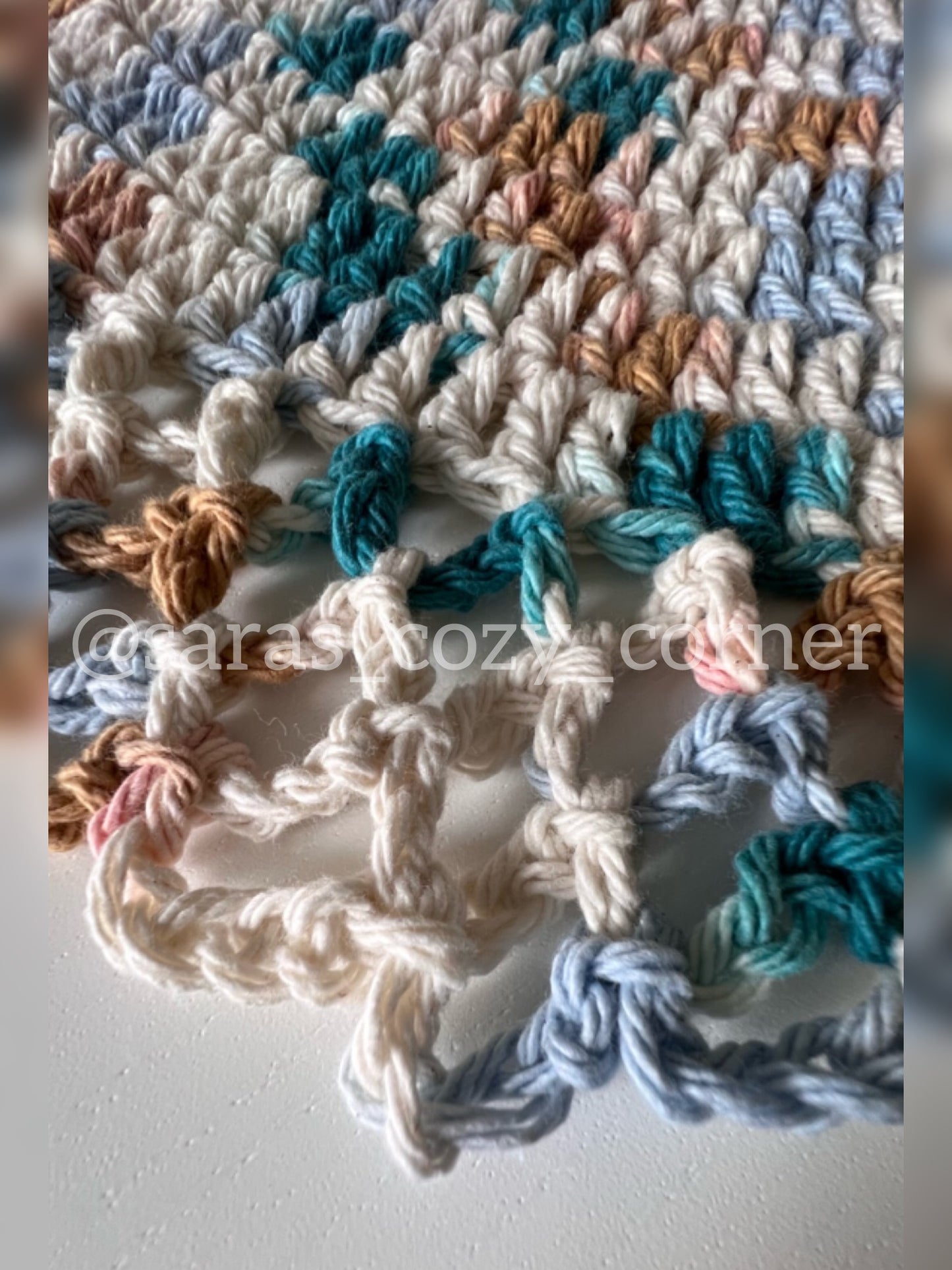 By The Sea lace border crochet placemat