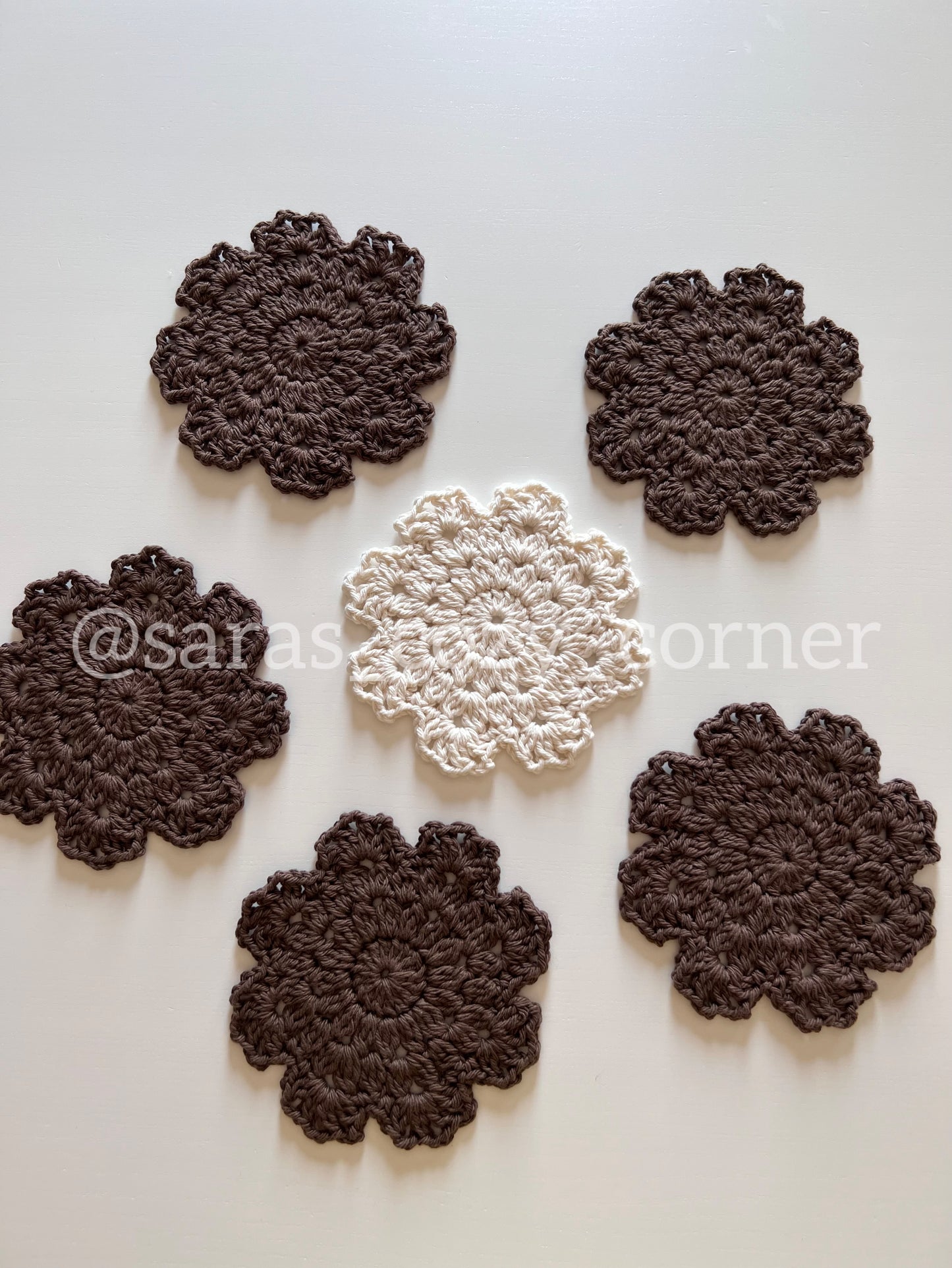 The Autumn Harvest crochet coasters set