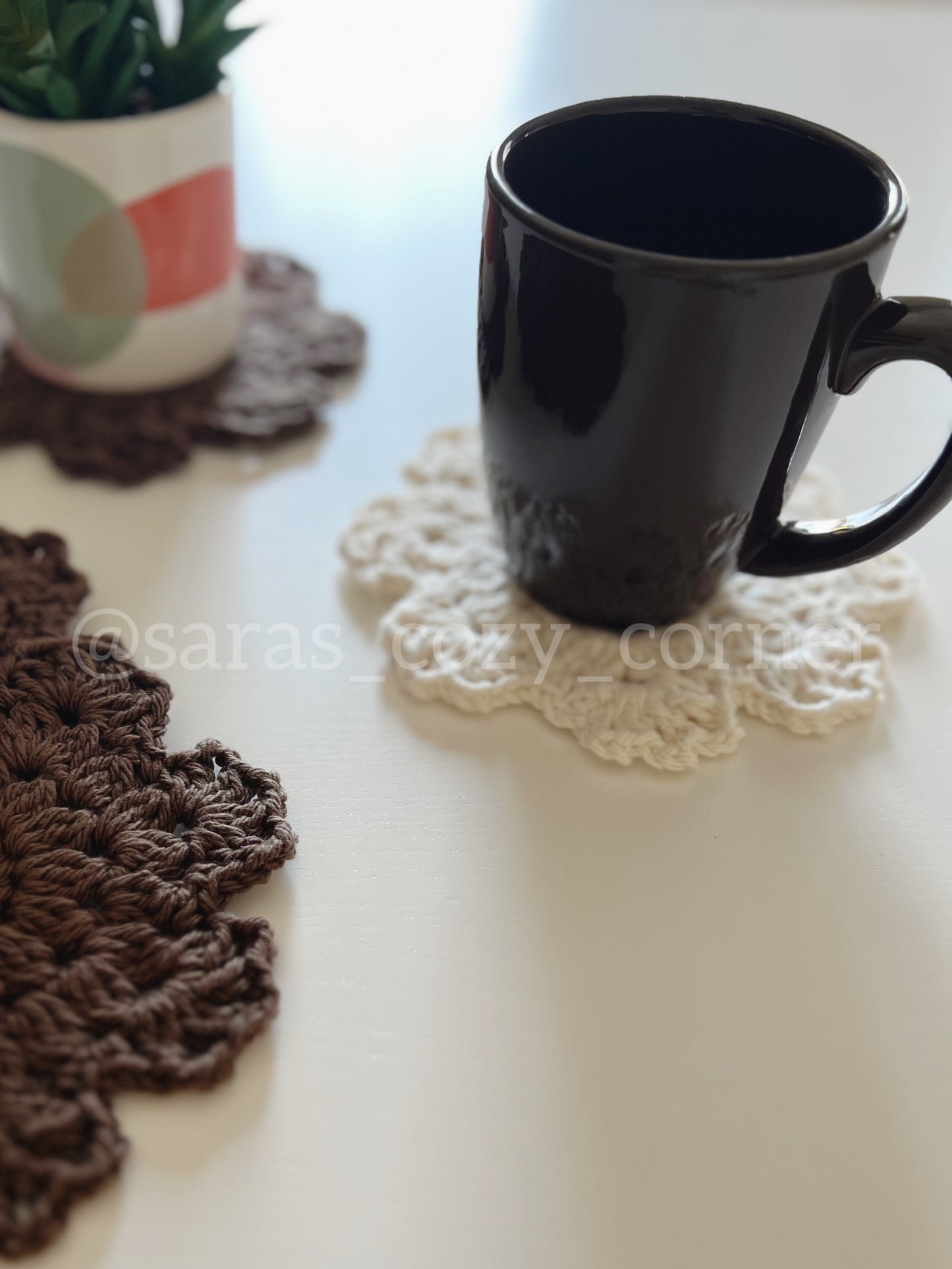 The Autumn Harvest coaster crochet pattern PDF