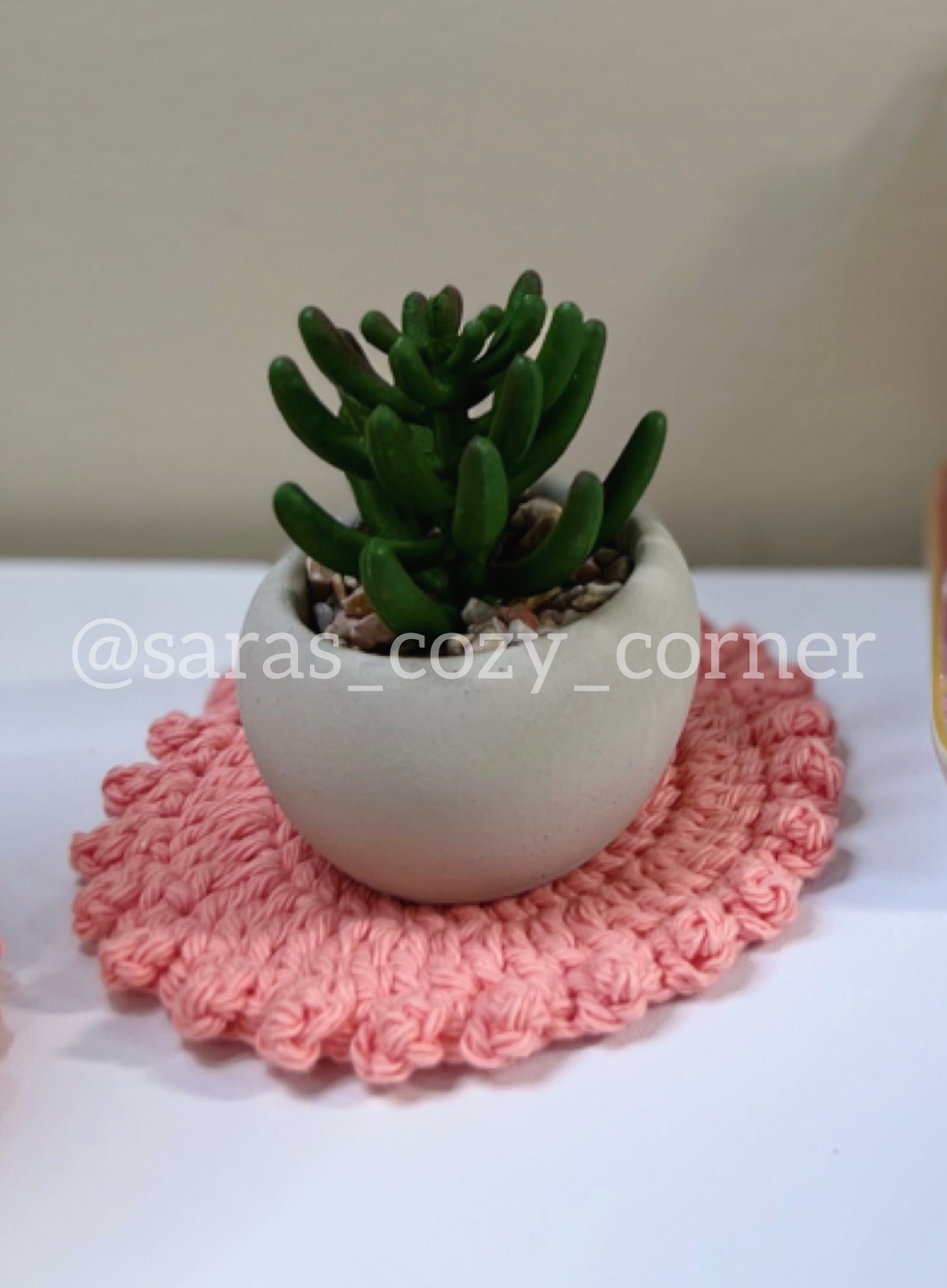 PDF crochet pattern, round coaster crochet pattern PDF