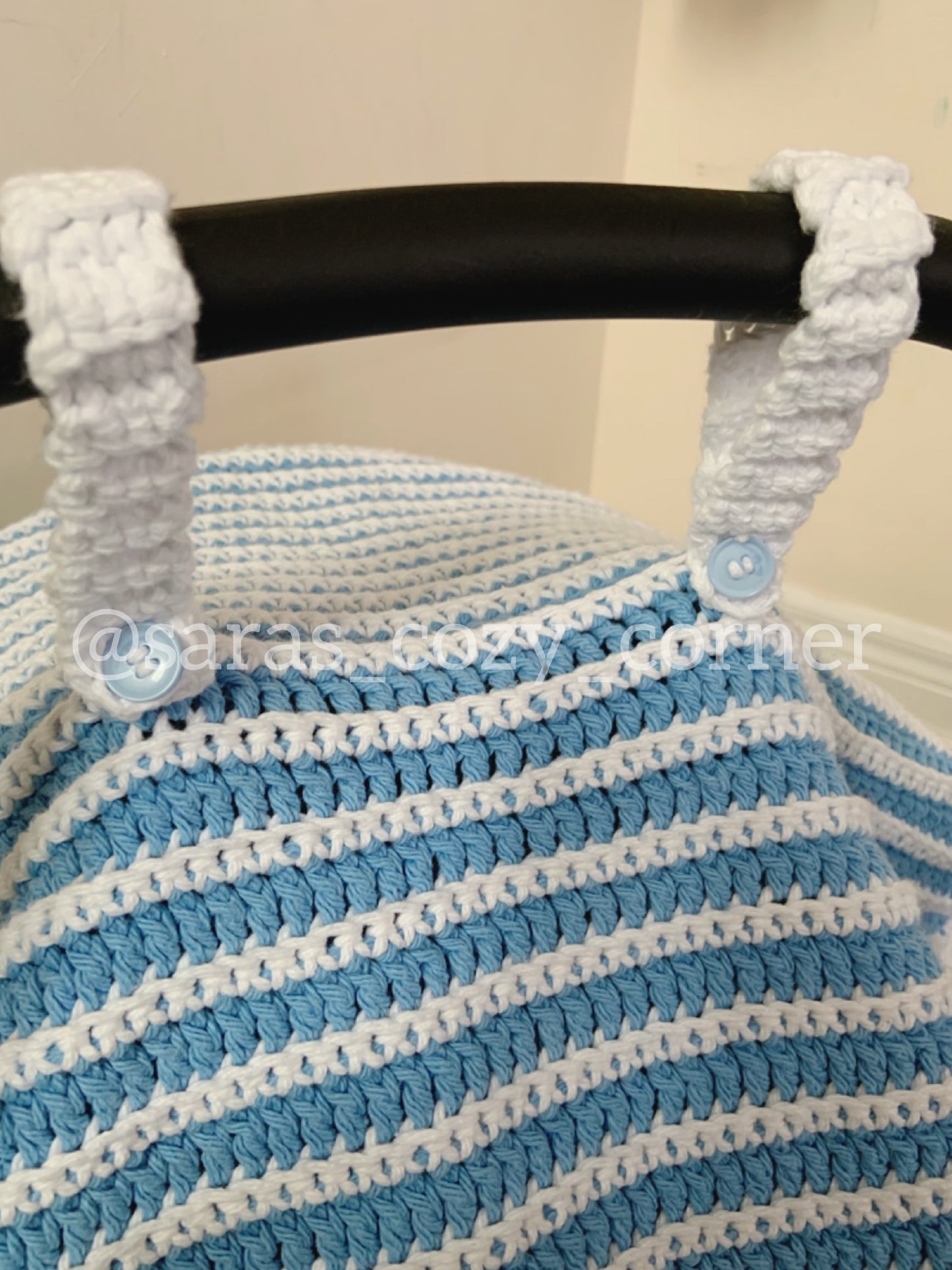 Simple baby car seat blanket crochet pattern PDF