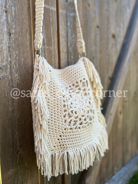 The Blooming Sands bag crochet pattern PDF