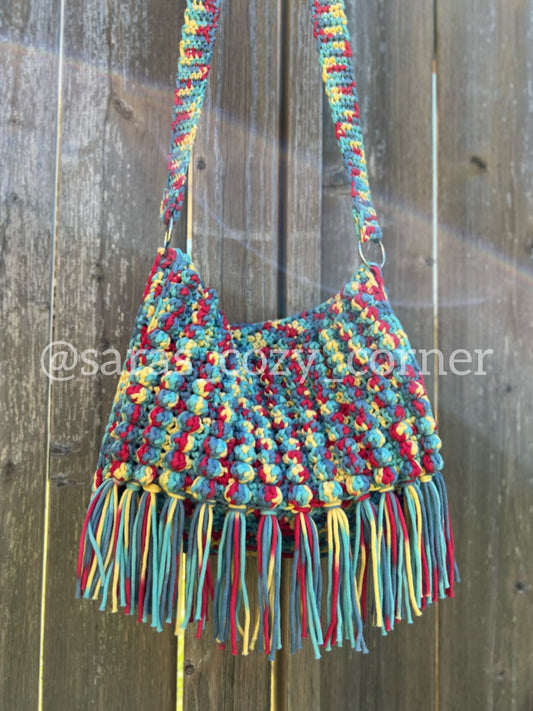 The Rainbow Pebbles bag crochet pattern PDF