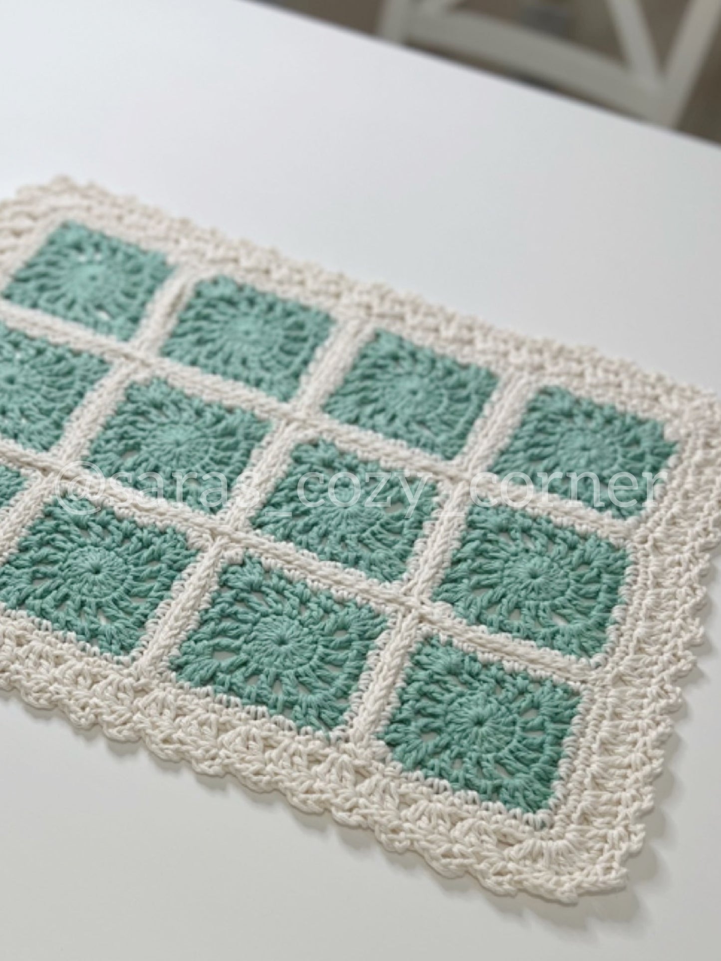 Patchwork placemat crochet pattern PDF