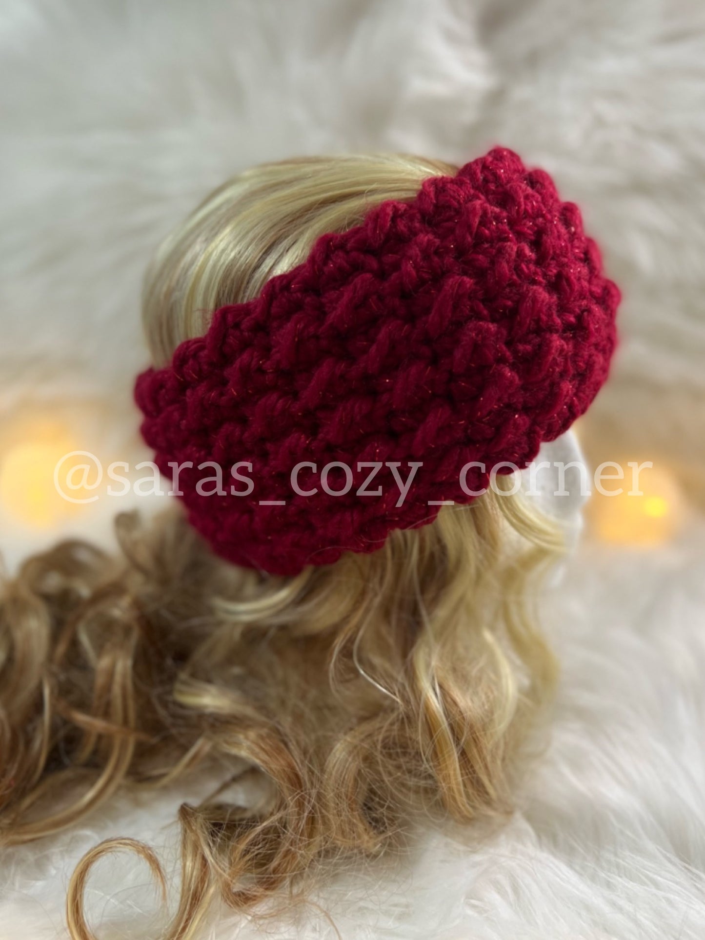 Super easy ear warmer crochet pattern PDF