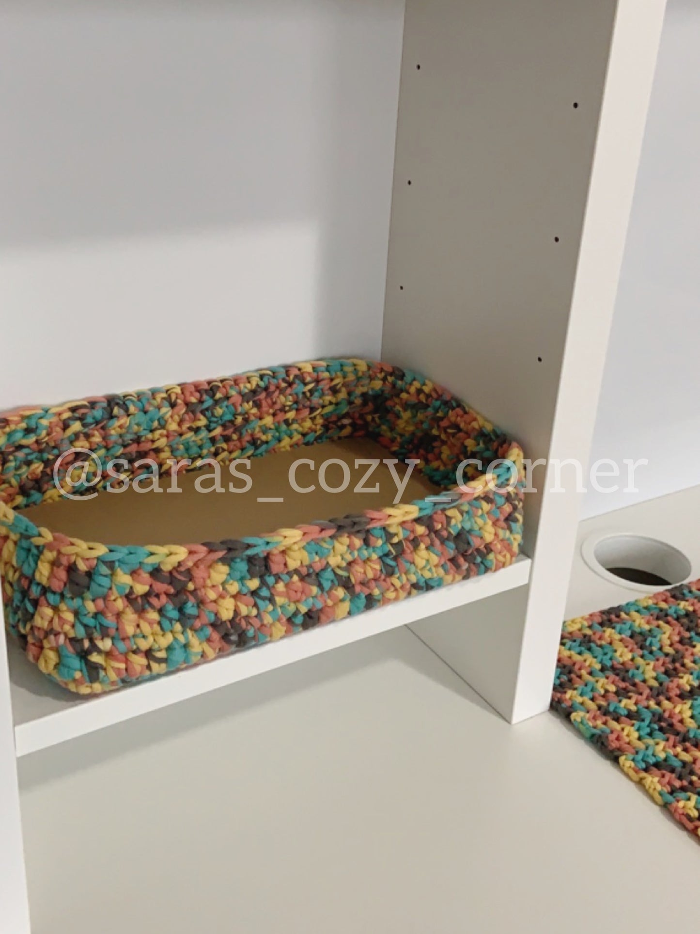 3 pieces desk mat set crochet pattern PDF