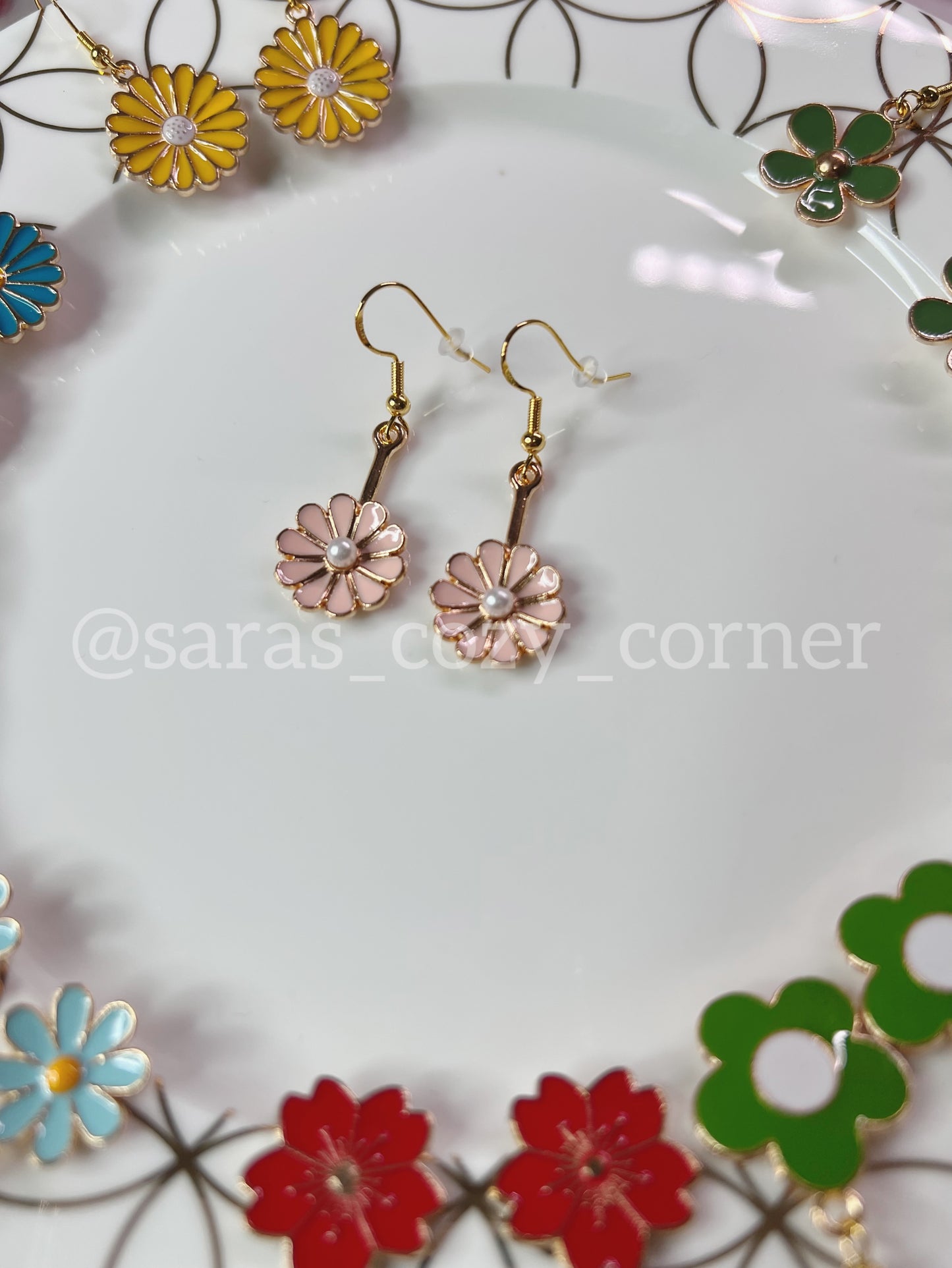 Spring Floral Dangles