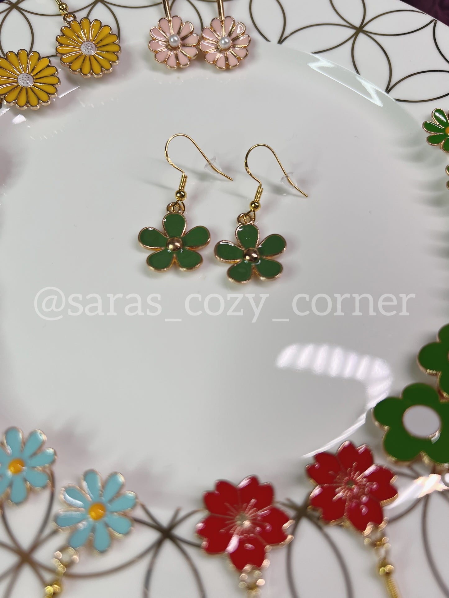 Spring Floral Dangles