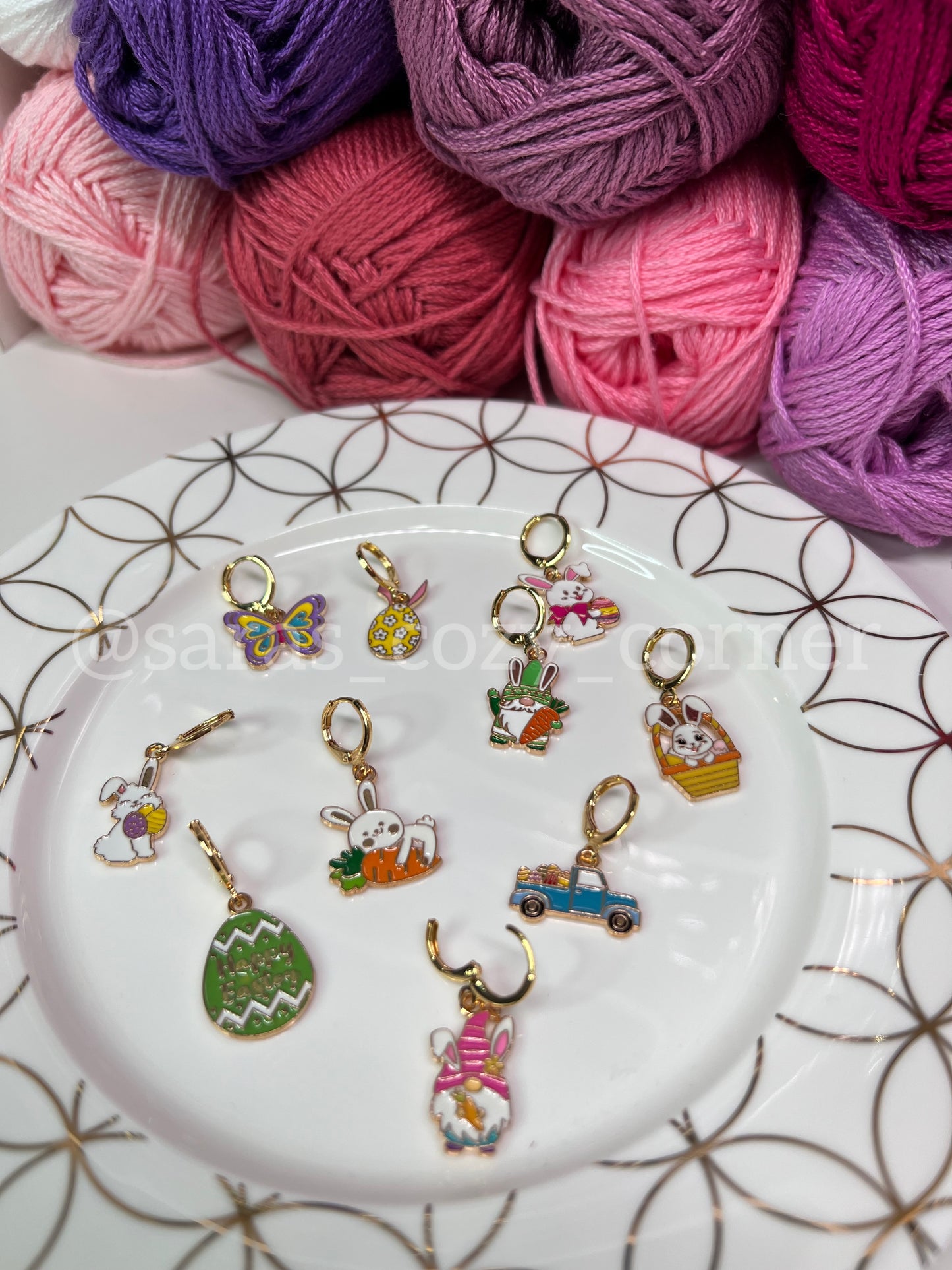 Knitting & Crochet Stitch Markers Set "Easter"