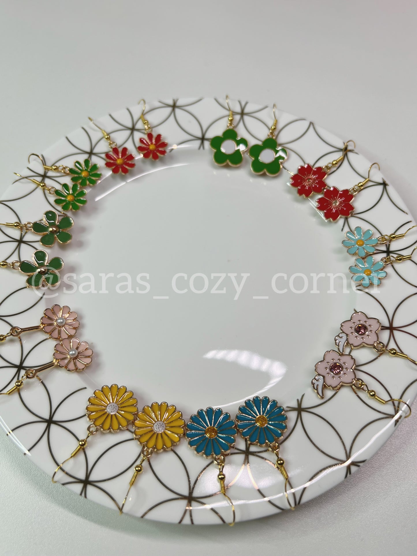 Spring Floral Dangles