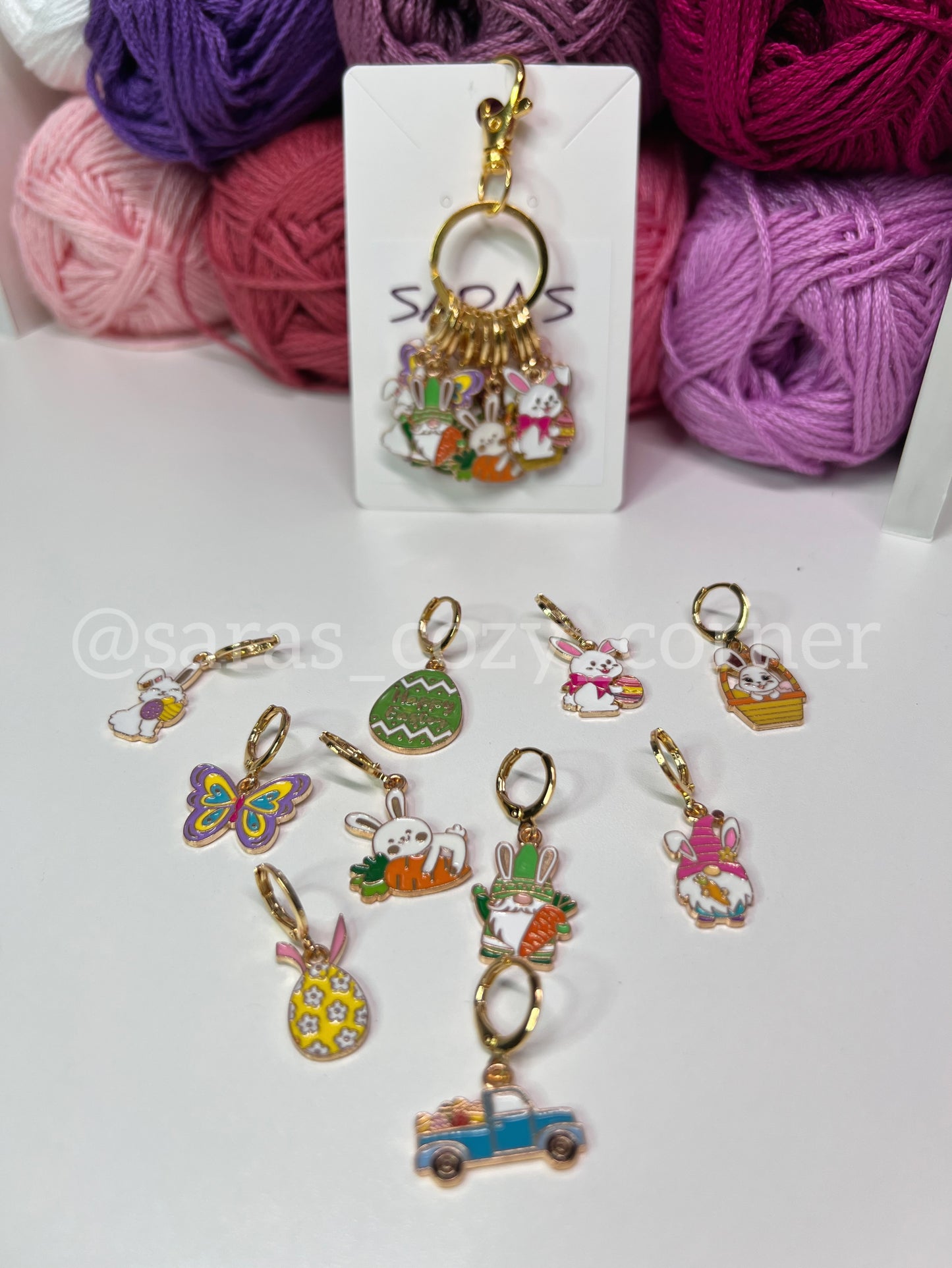 Knitting & Crochet Stitch Markers Set "Easter"