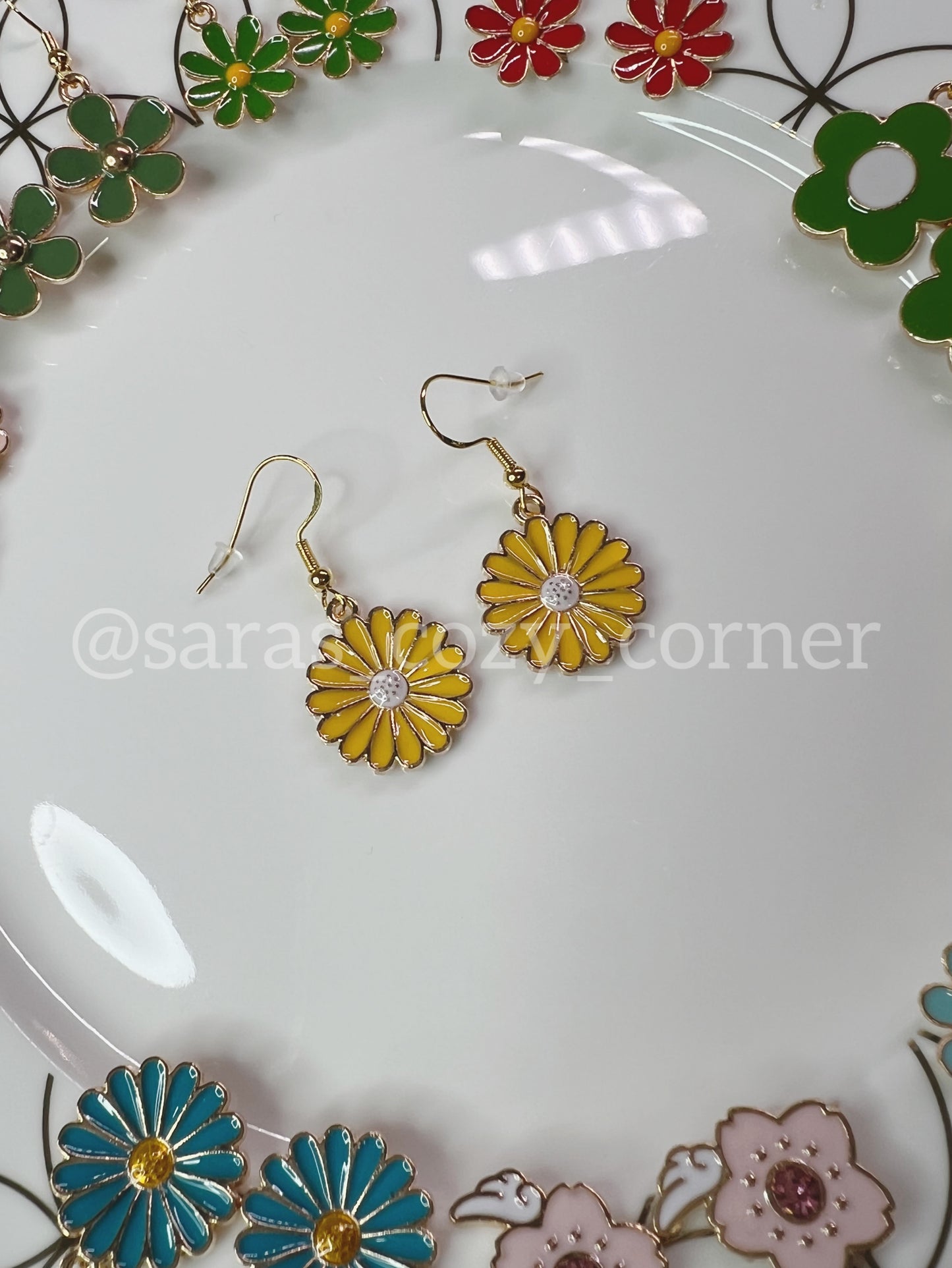 Spring Floral Dangles