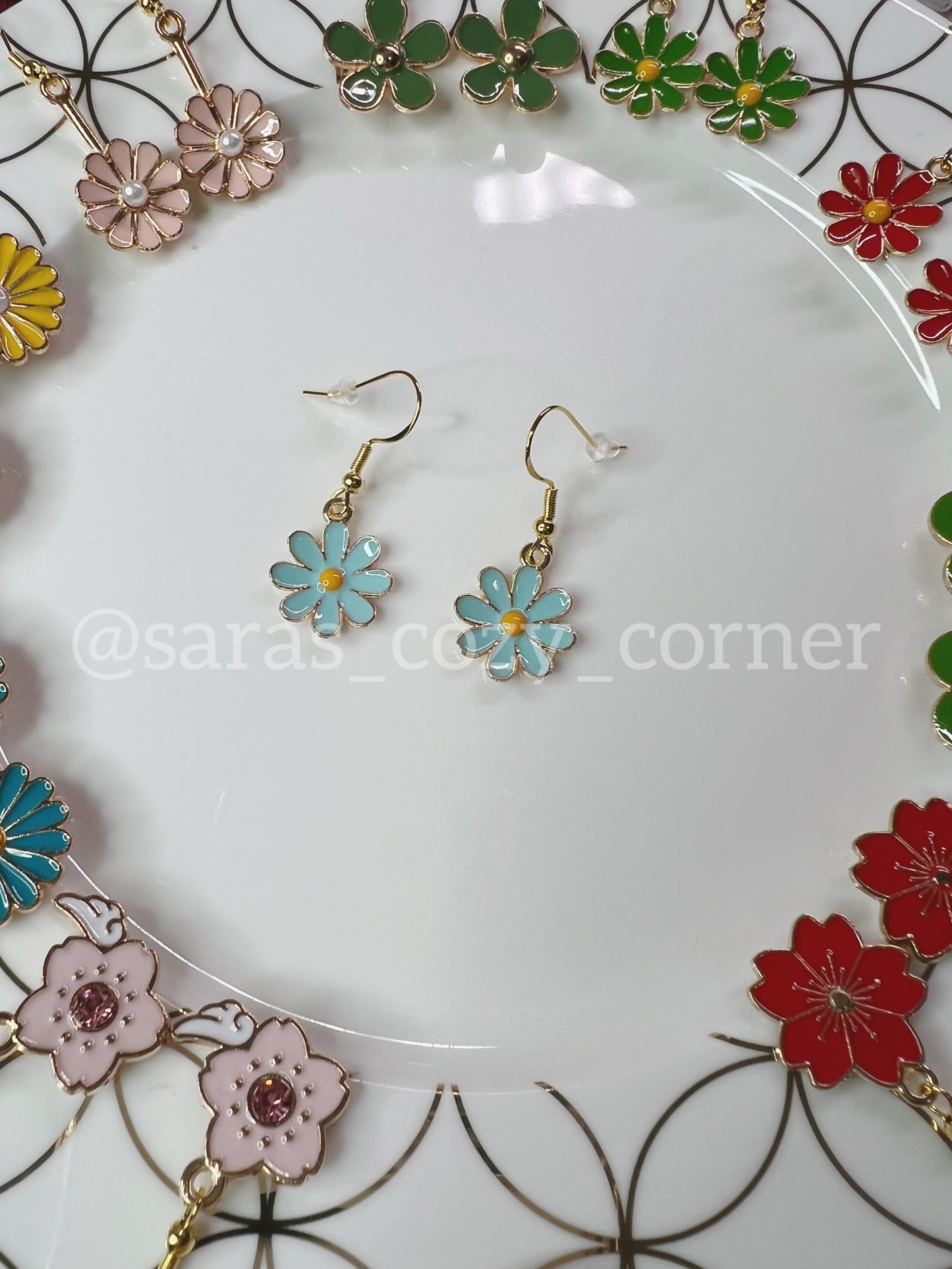 Spring Floral Dangles